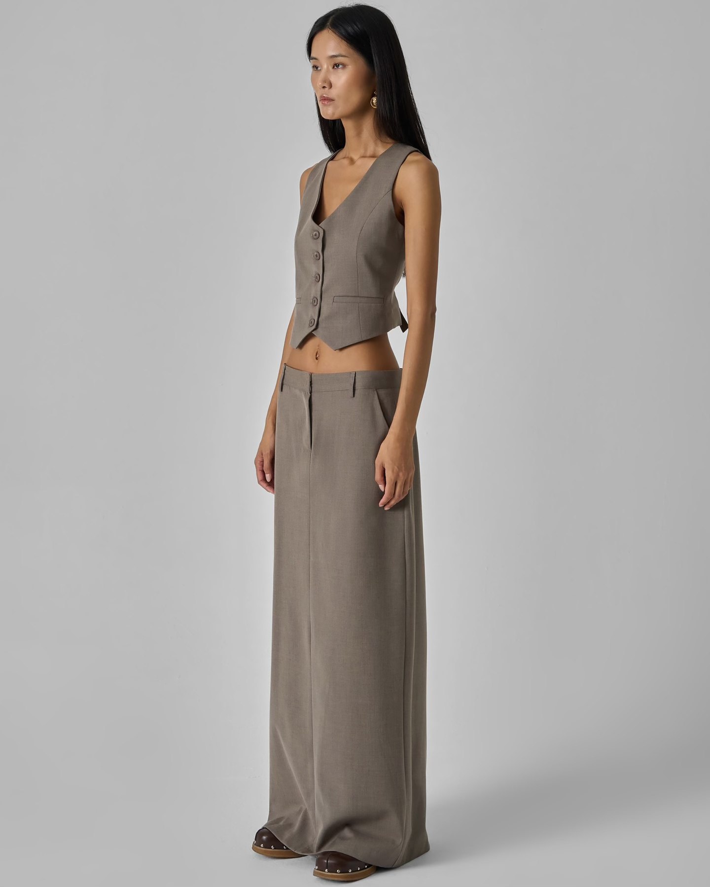 Gelso Waistcoat - Dark Grey Melange - 6