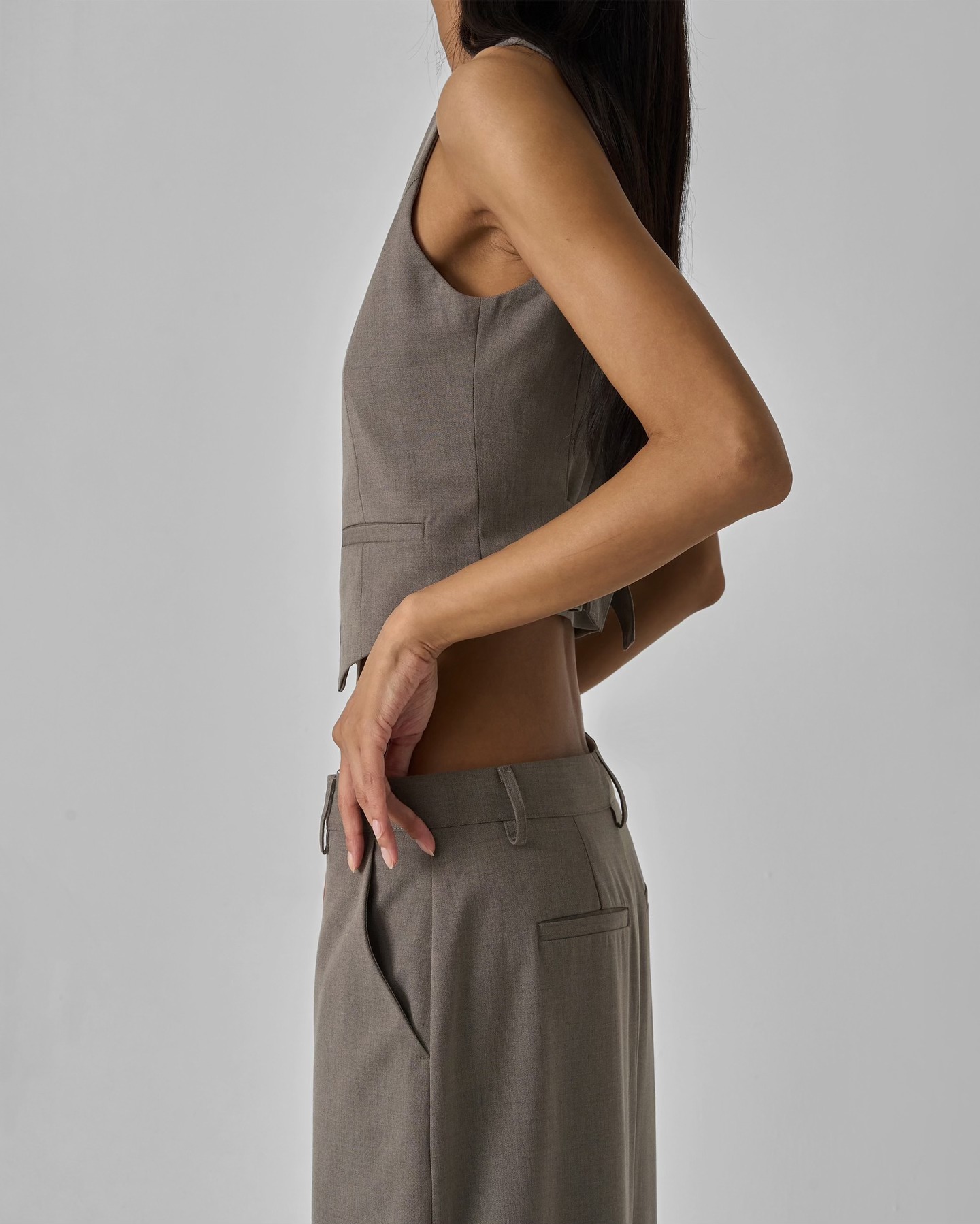 Gelso Waistcoat - Dark Grey Melange - 10