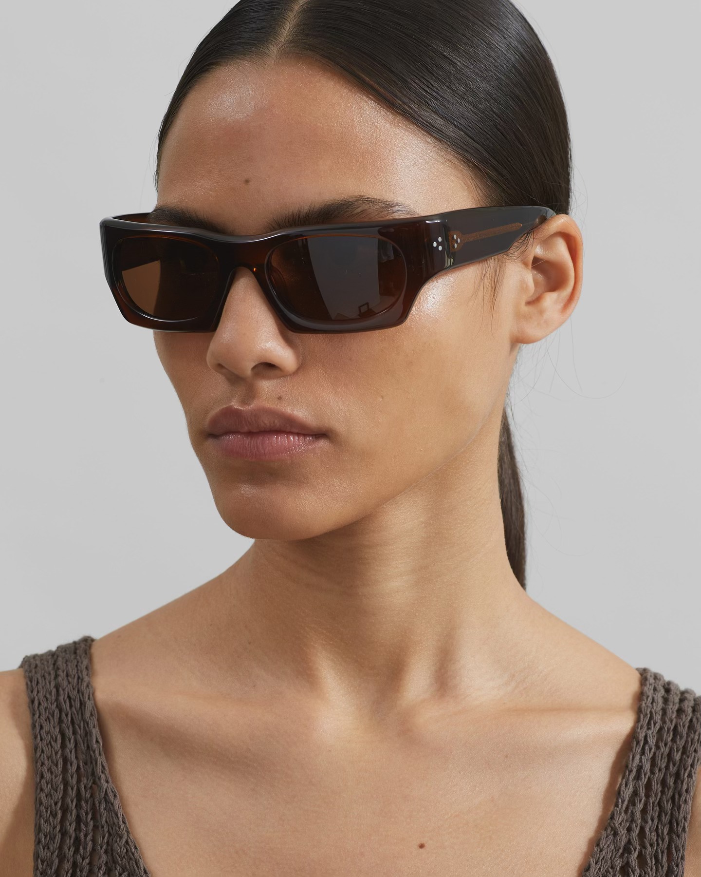 Christopher Esber Paolo 68 Sunglasses - Sepia - 4