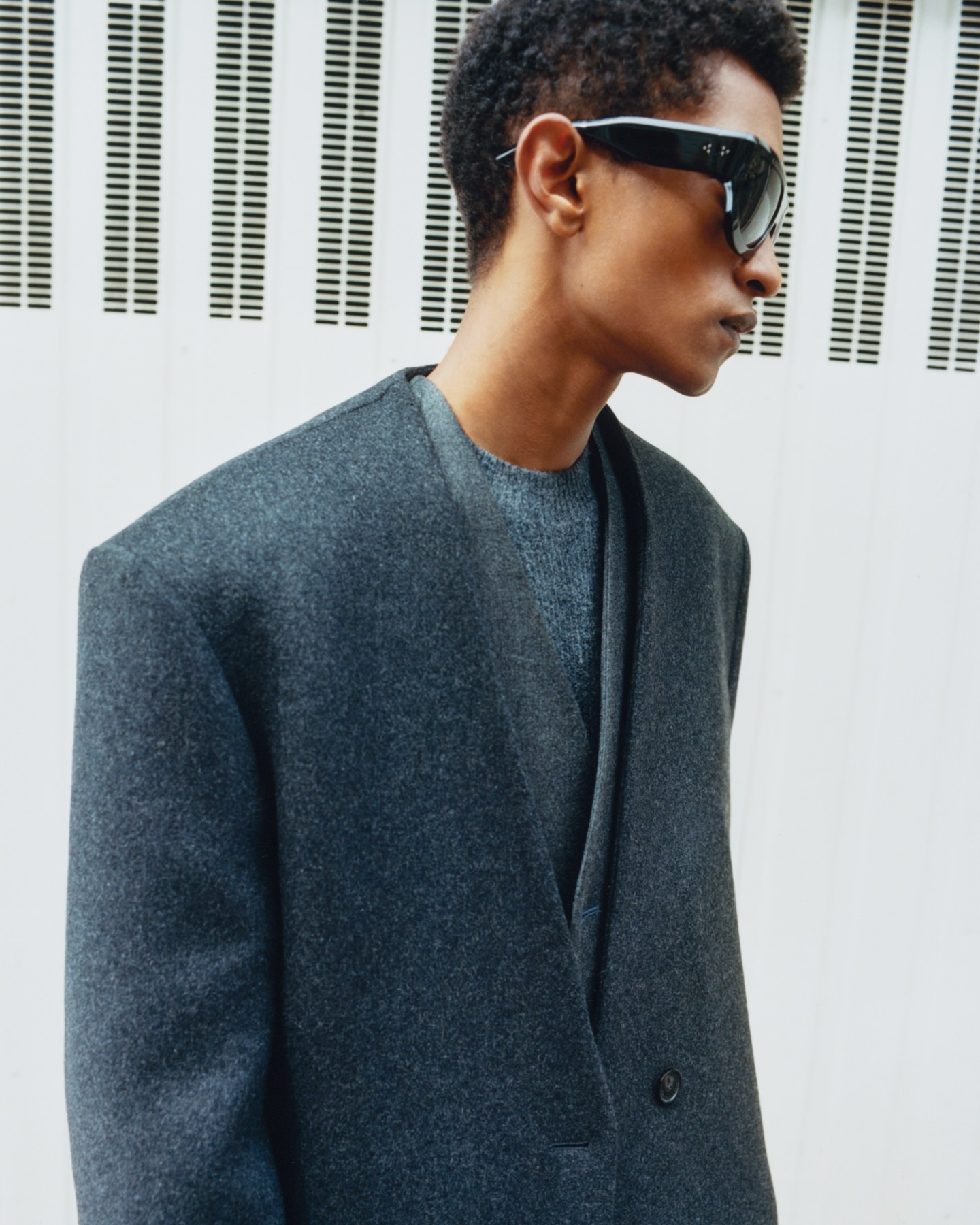 Carter Crewneck Sweater - Black Melange - 6