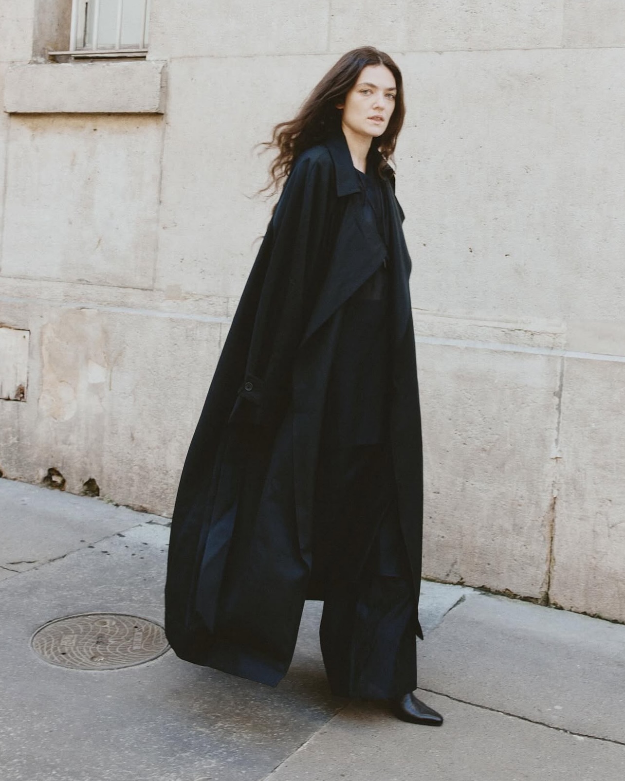 Melva Long Coat - Black - 7