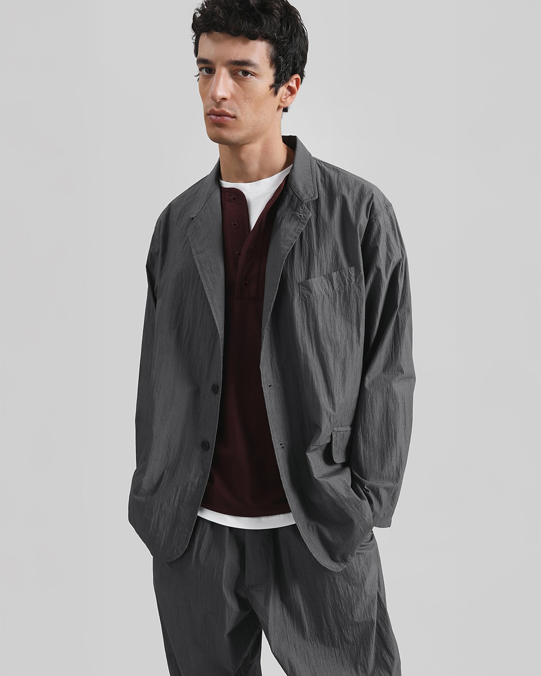 Belem Drawstring Shirt - Black - 8