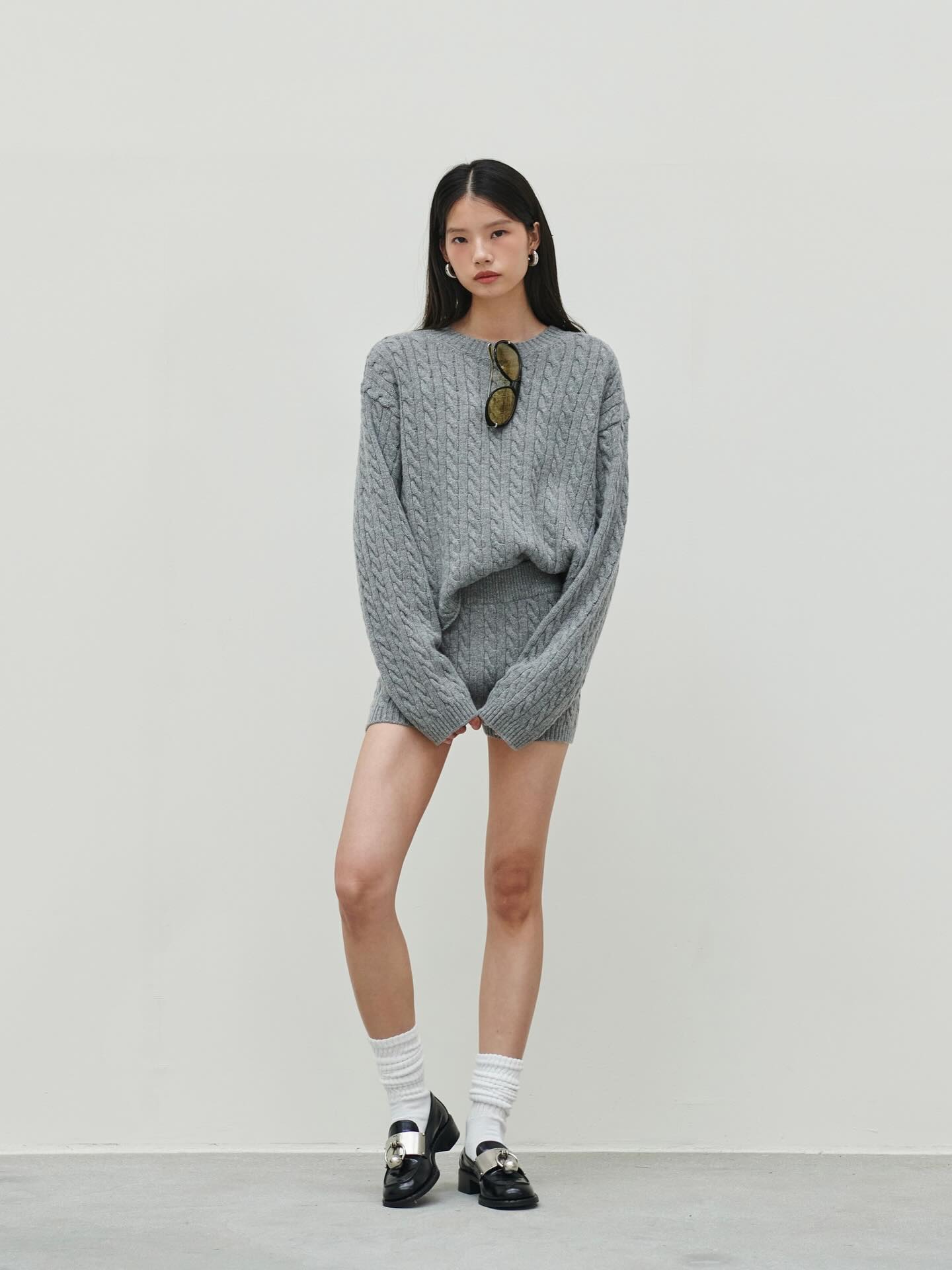 Brisbane Knit Mini Shorts - Brown - 7