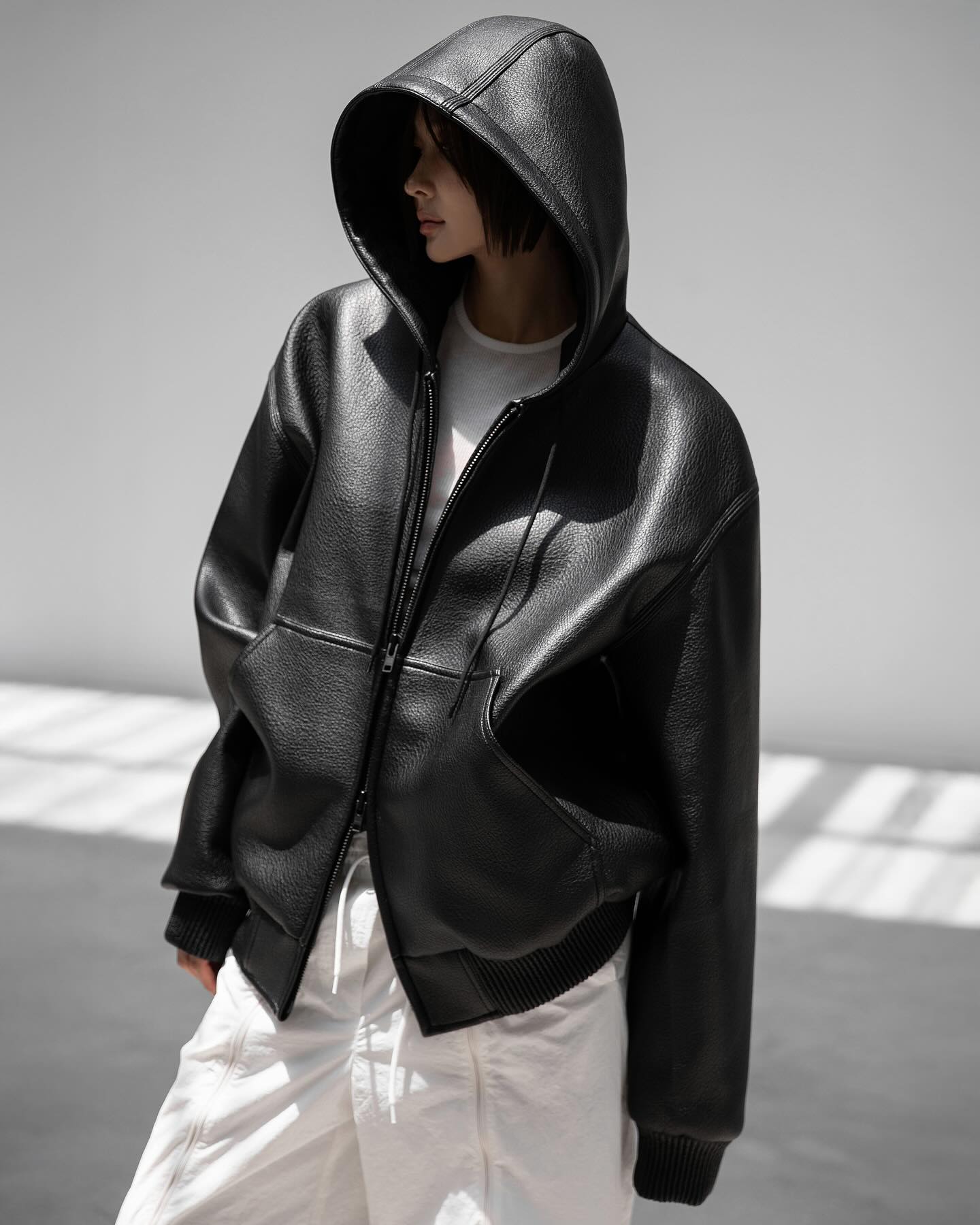 Zion Quilted Bomber Jacket - Black - 11