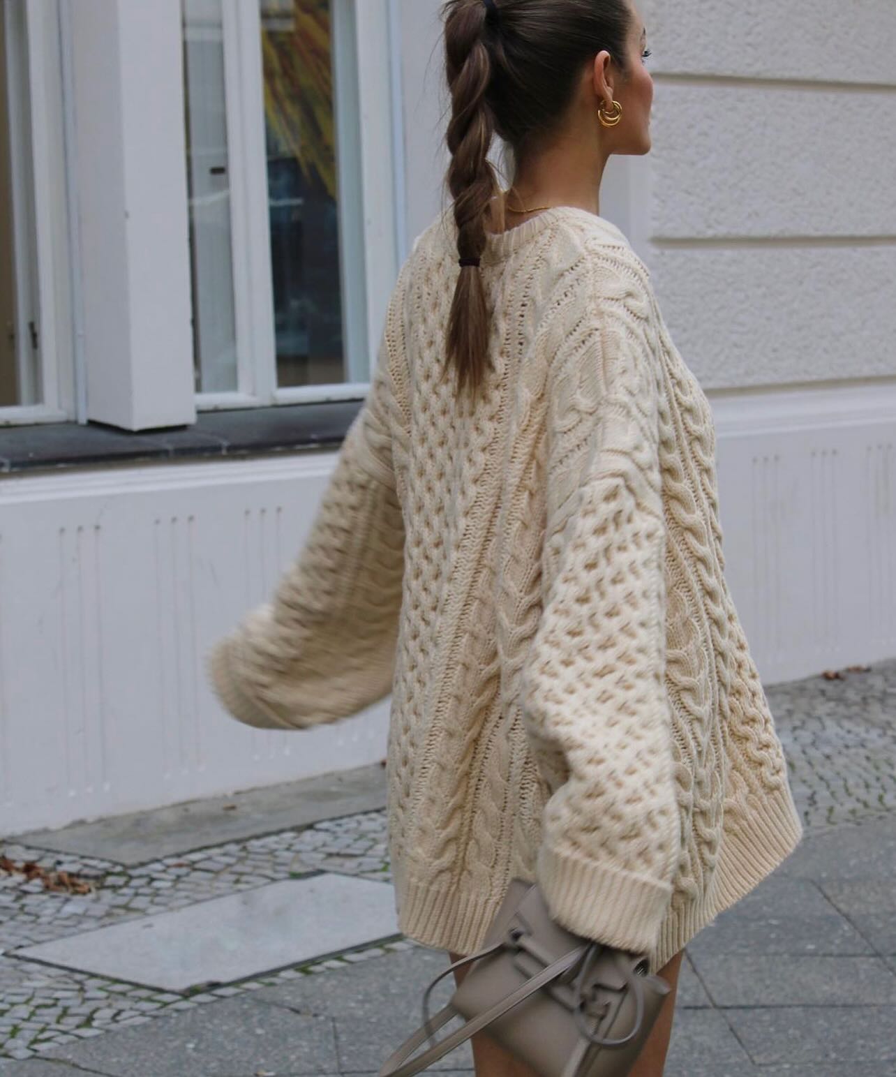 Carter Crew Neck Sweater - Beige - 11