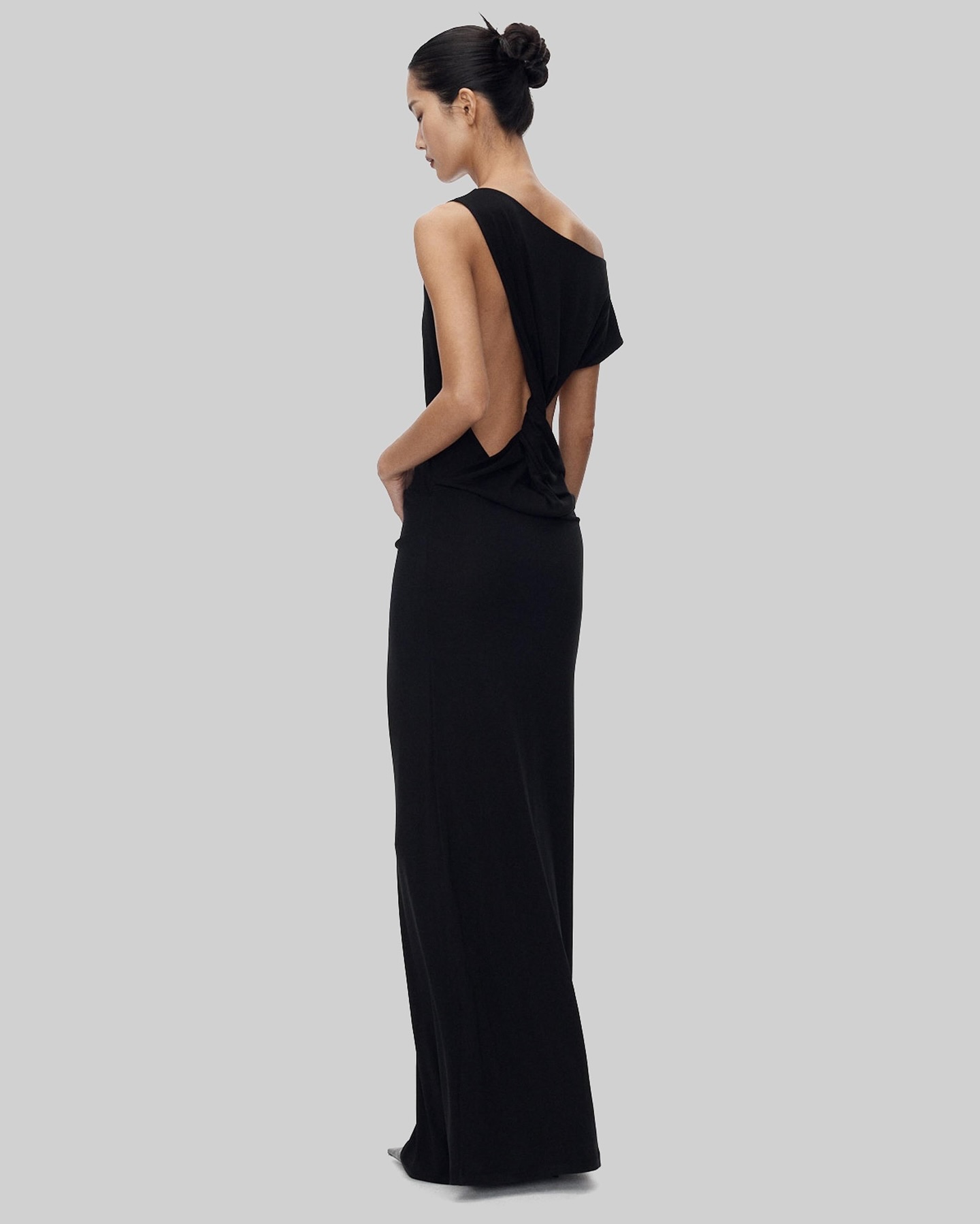 Varena Twisted Cut-Out Maxi Dress - Black - 7