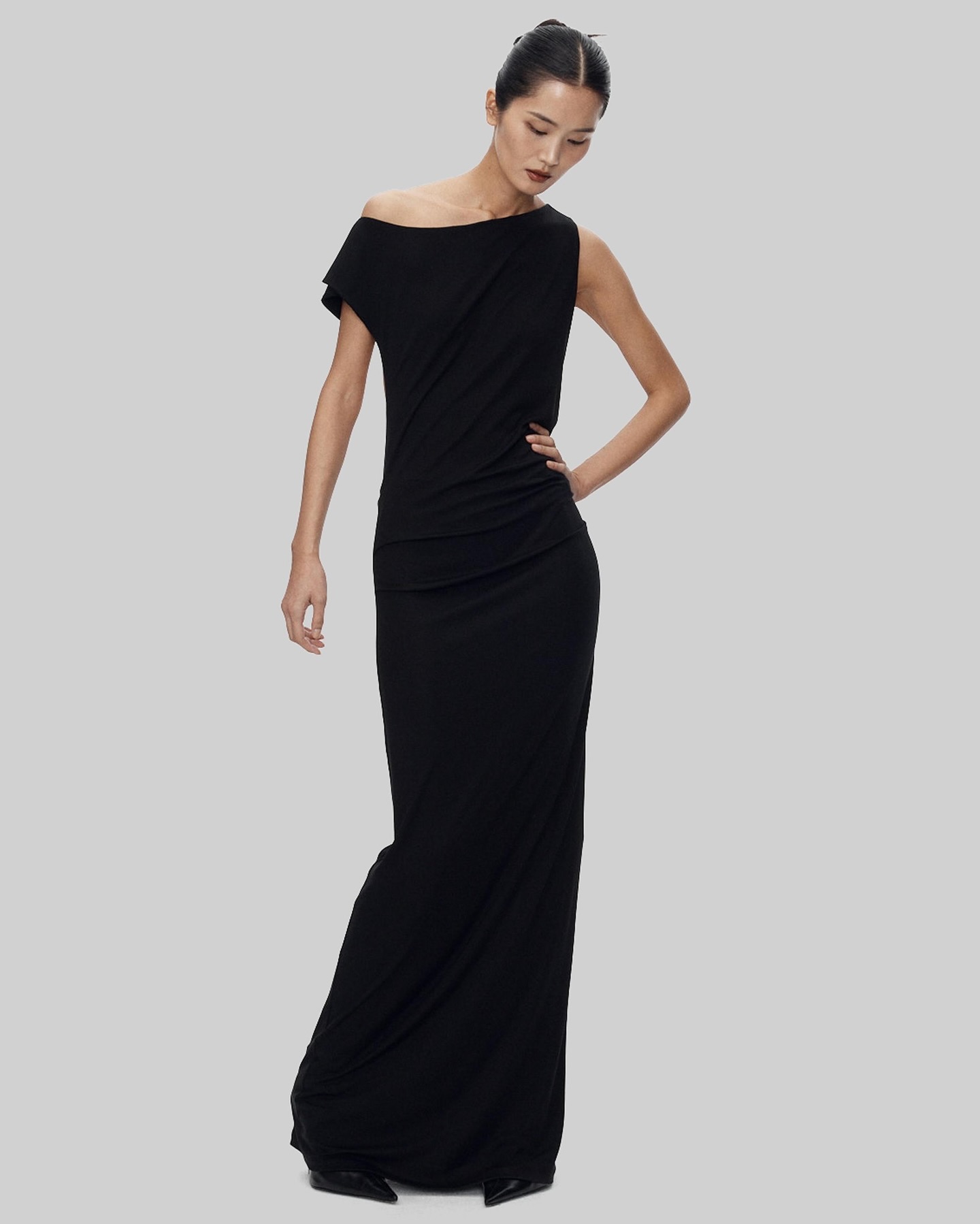 Varena Twisted Cut-Out Maxi Dress - Black - 8