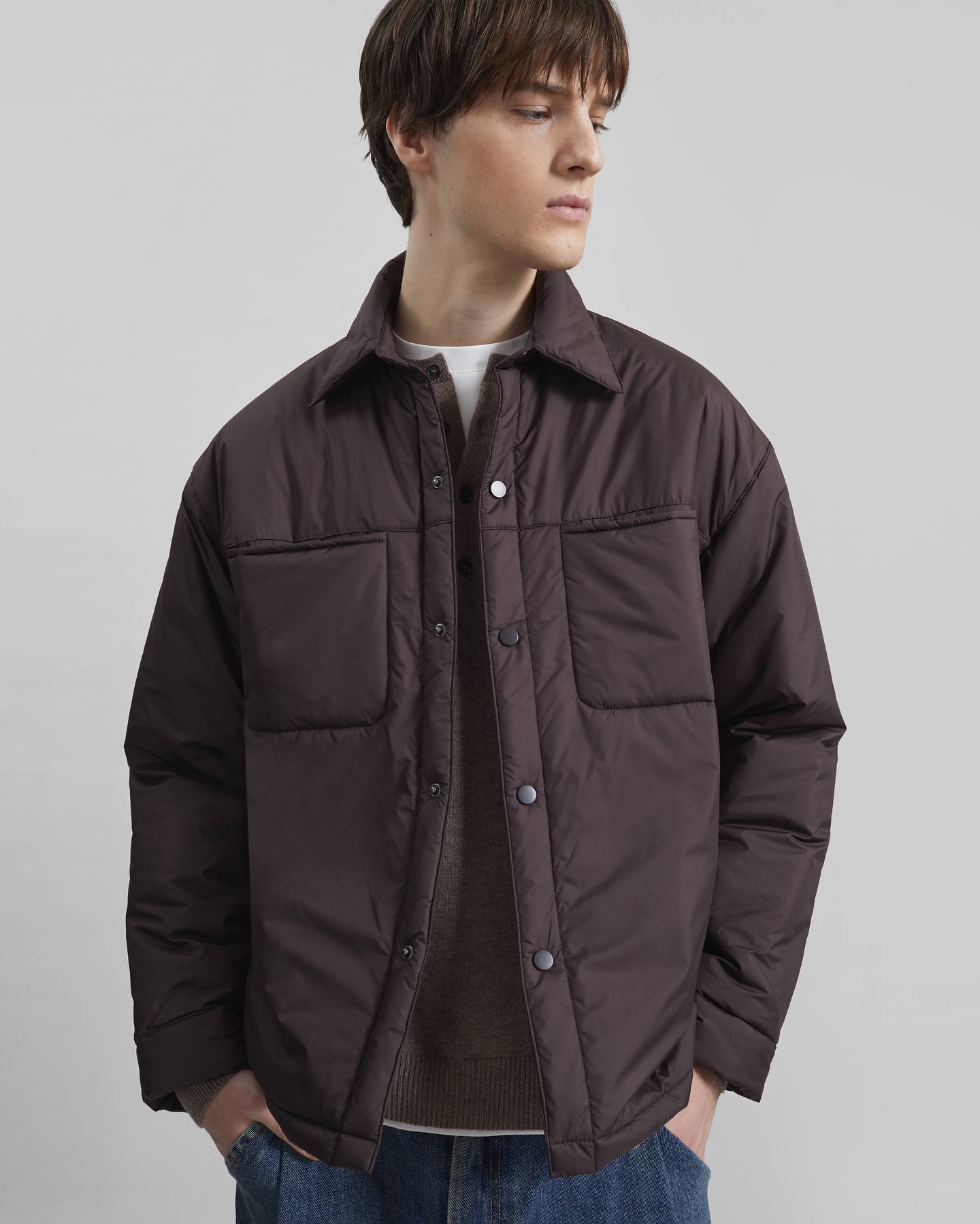 Samsøe Samsøe Pally Shirt Jacket - Chocolate Torte - 6