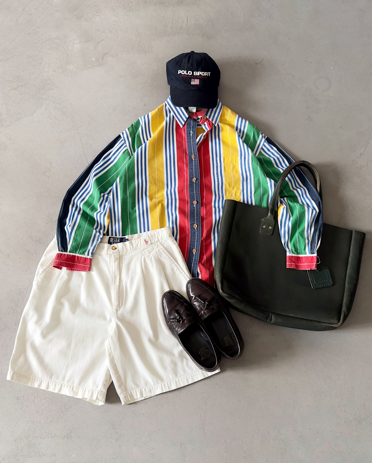 1960s - Distressed Red/White Henqerer’s Striped Shirt - M - 7