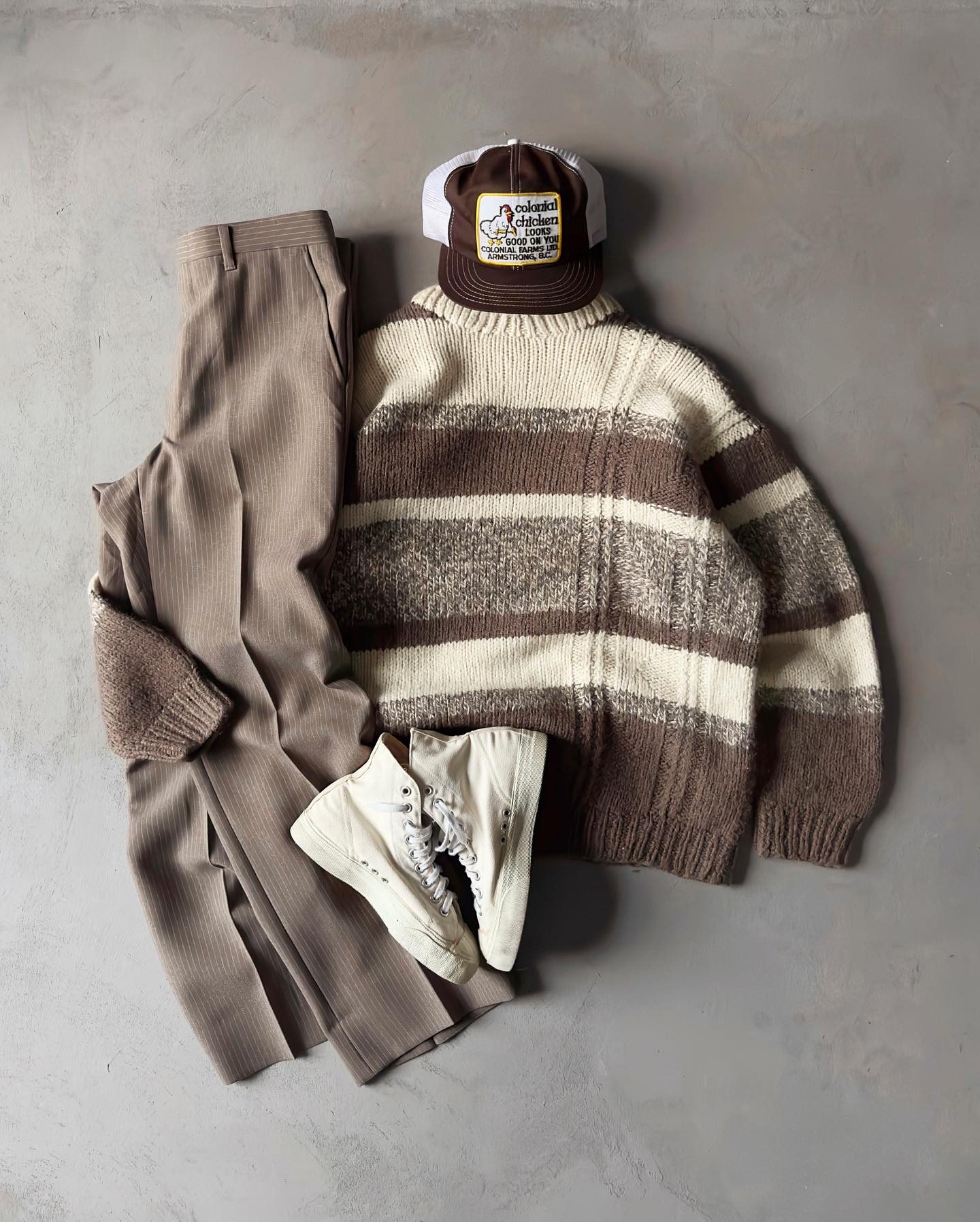 1990s - Red/Black Striped Sweater - L - 8