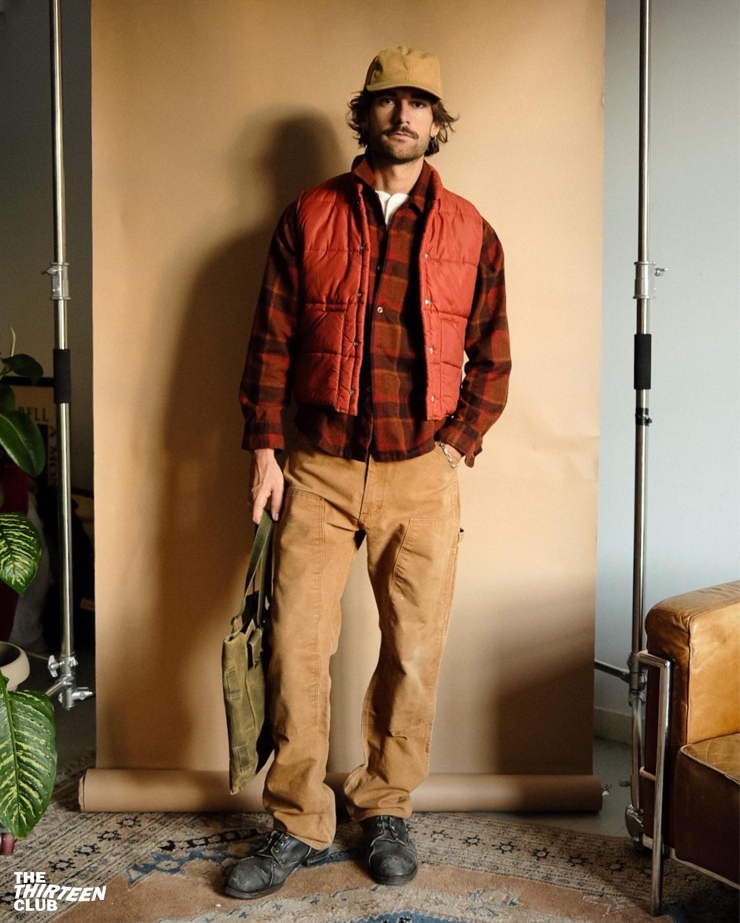 1980s - Burnt Orange Puffer Vest - S - 7