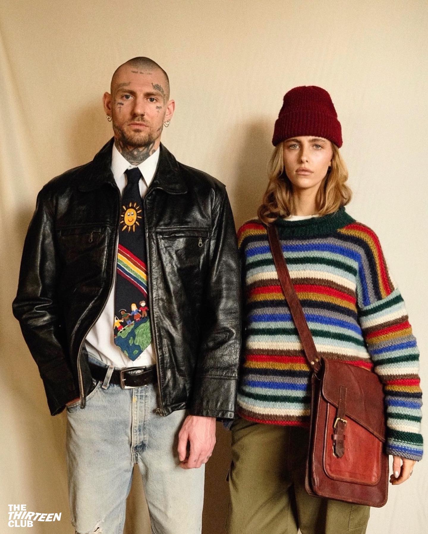 1980s - Green/Yellow OP Sweater - L - 8