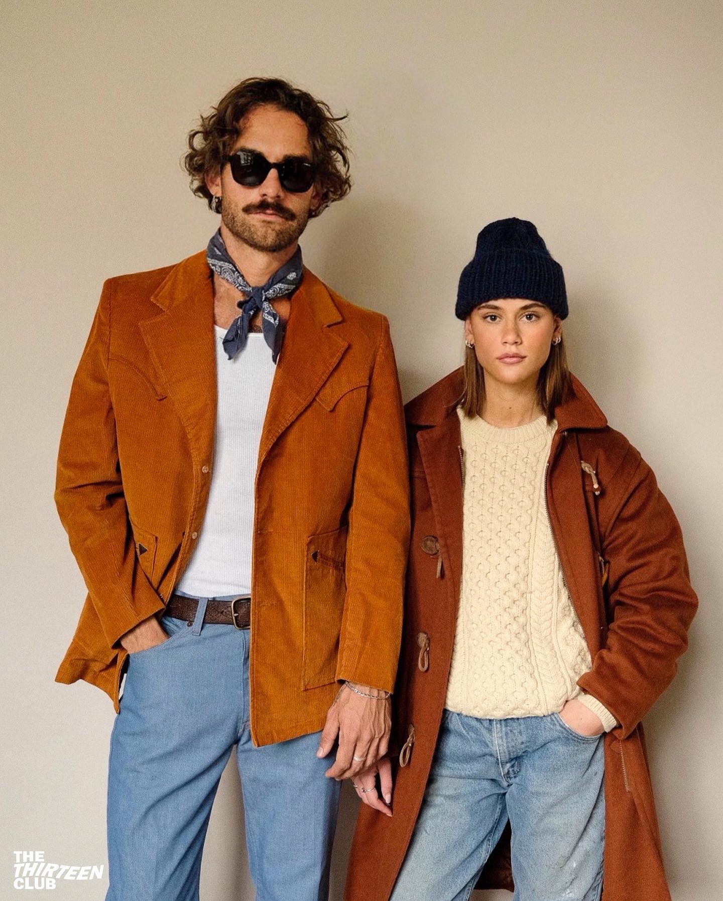 1970s - Beige Western Corduroy Blazer - 44 - 10