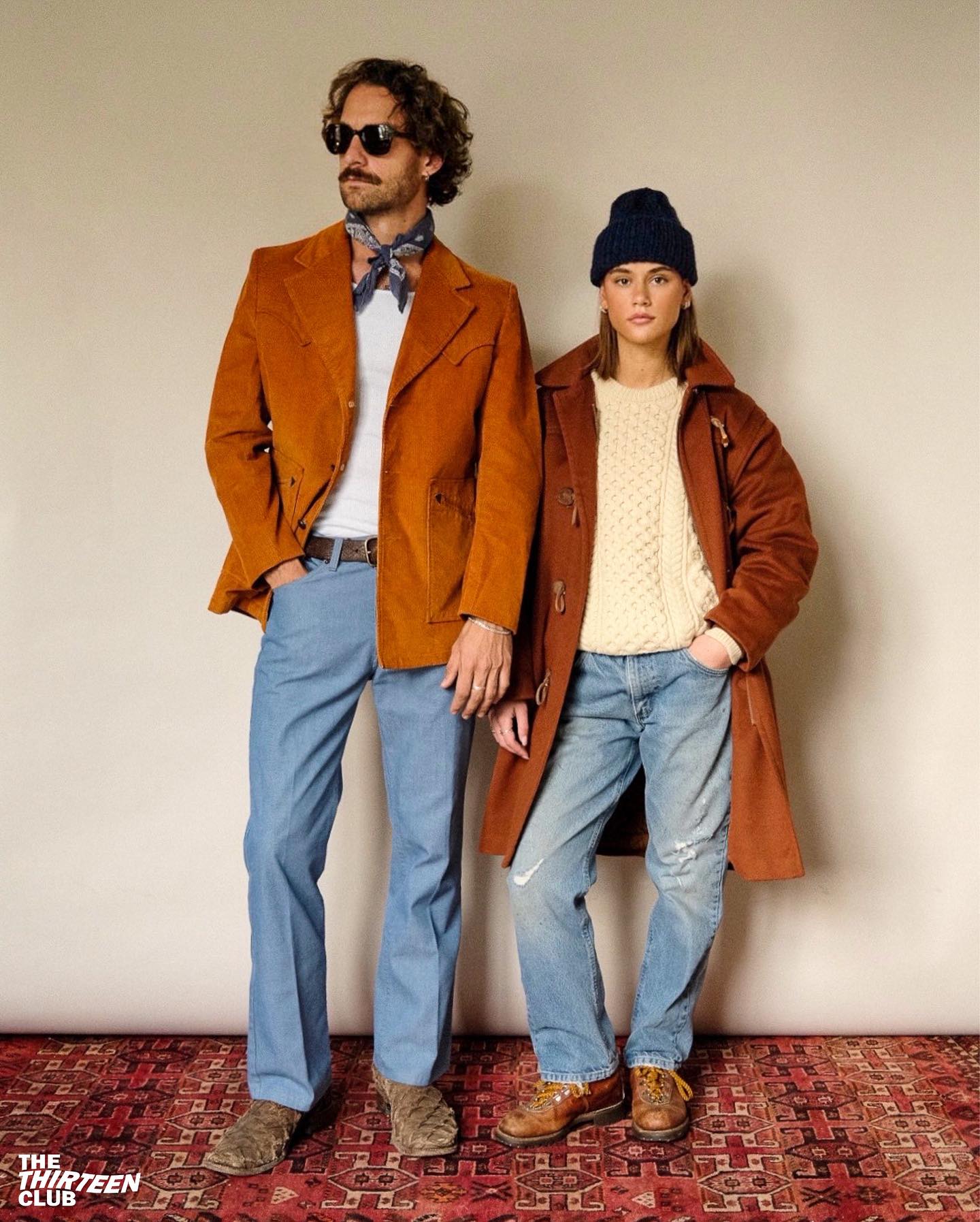 1970s - Beige Western Corduroy Blazer - 44 - 9