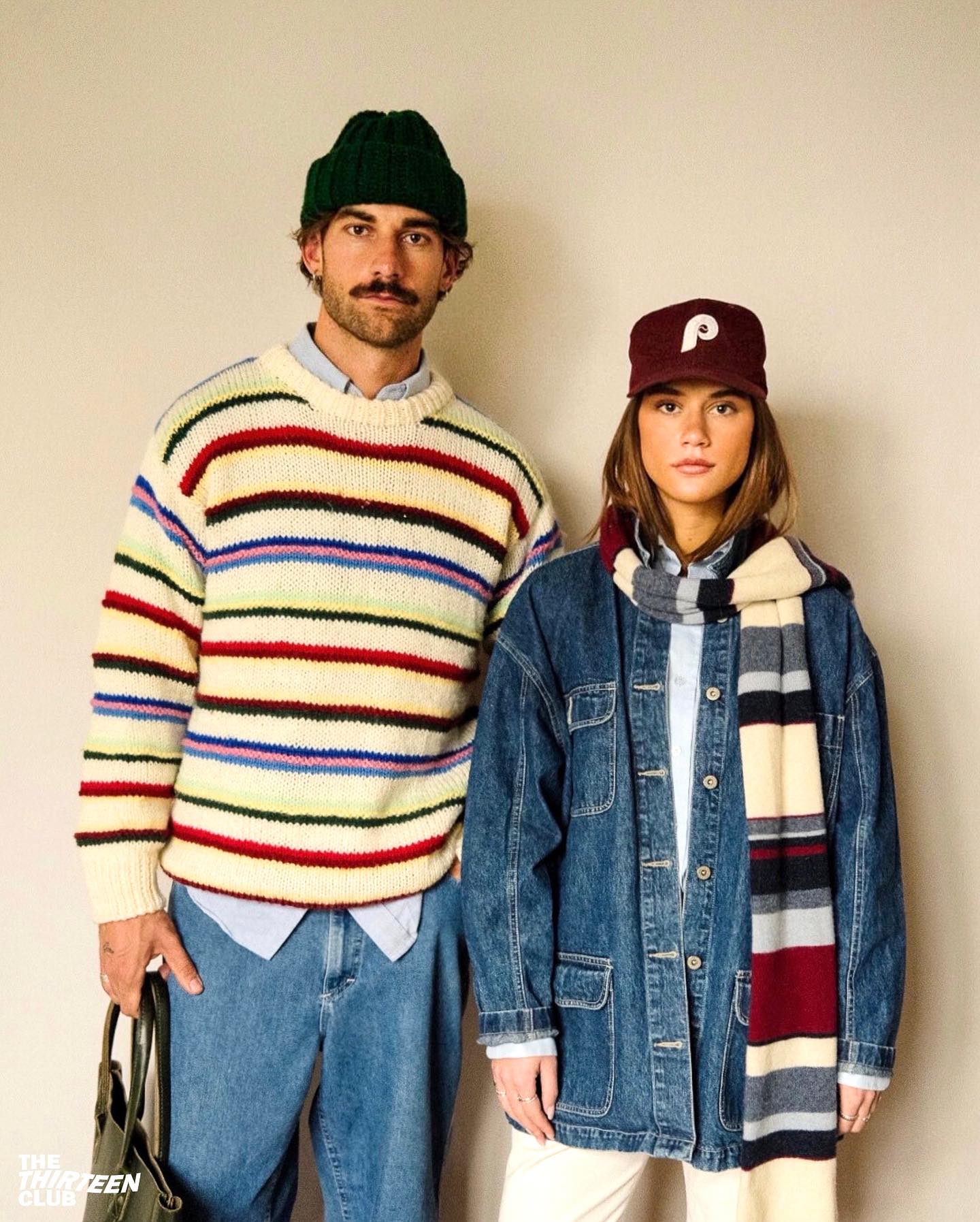 1980s - Green/Yellow OP Sweater - L - 10
