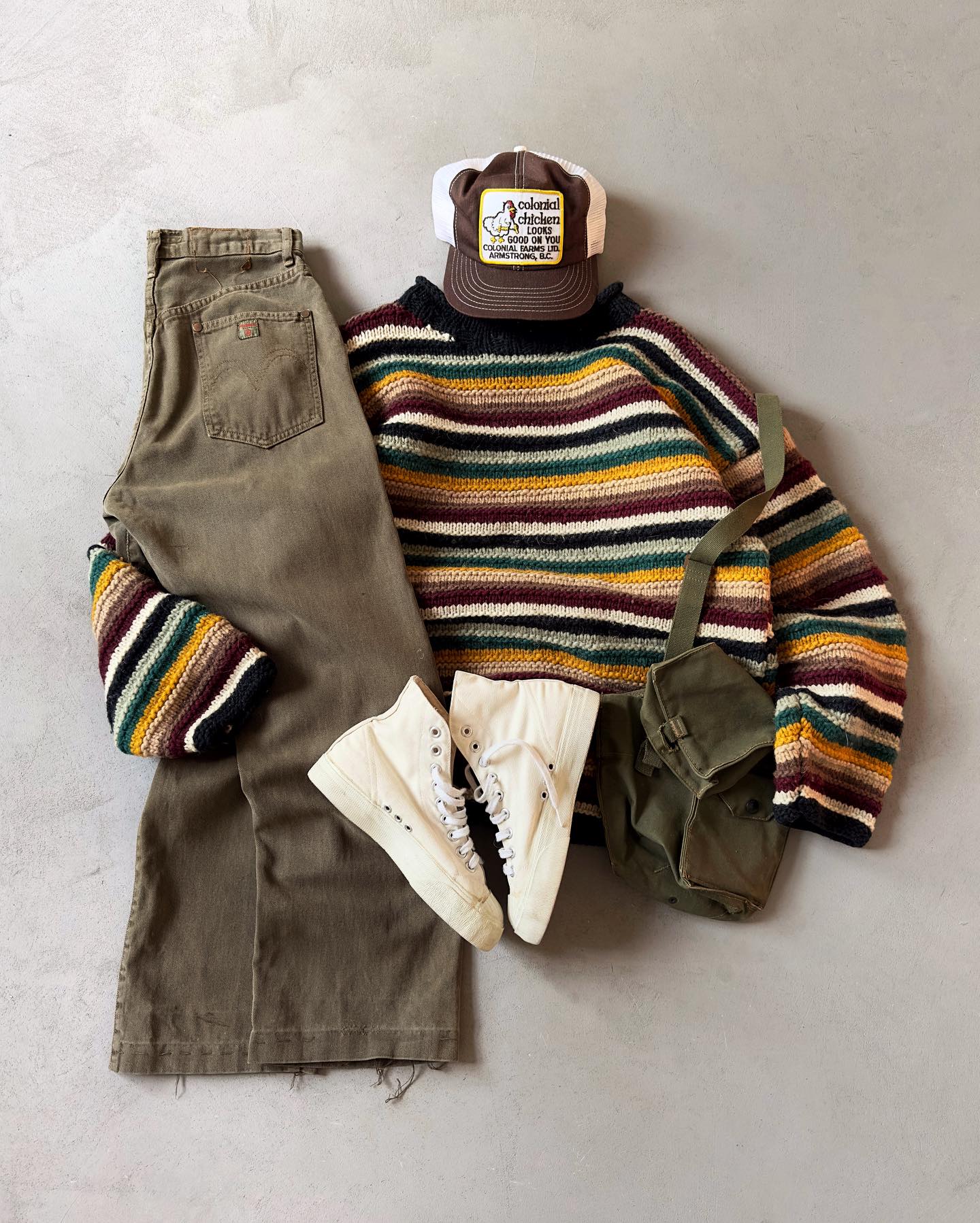 1990s - Red/Black Striped Sweater - L - 7