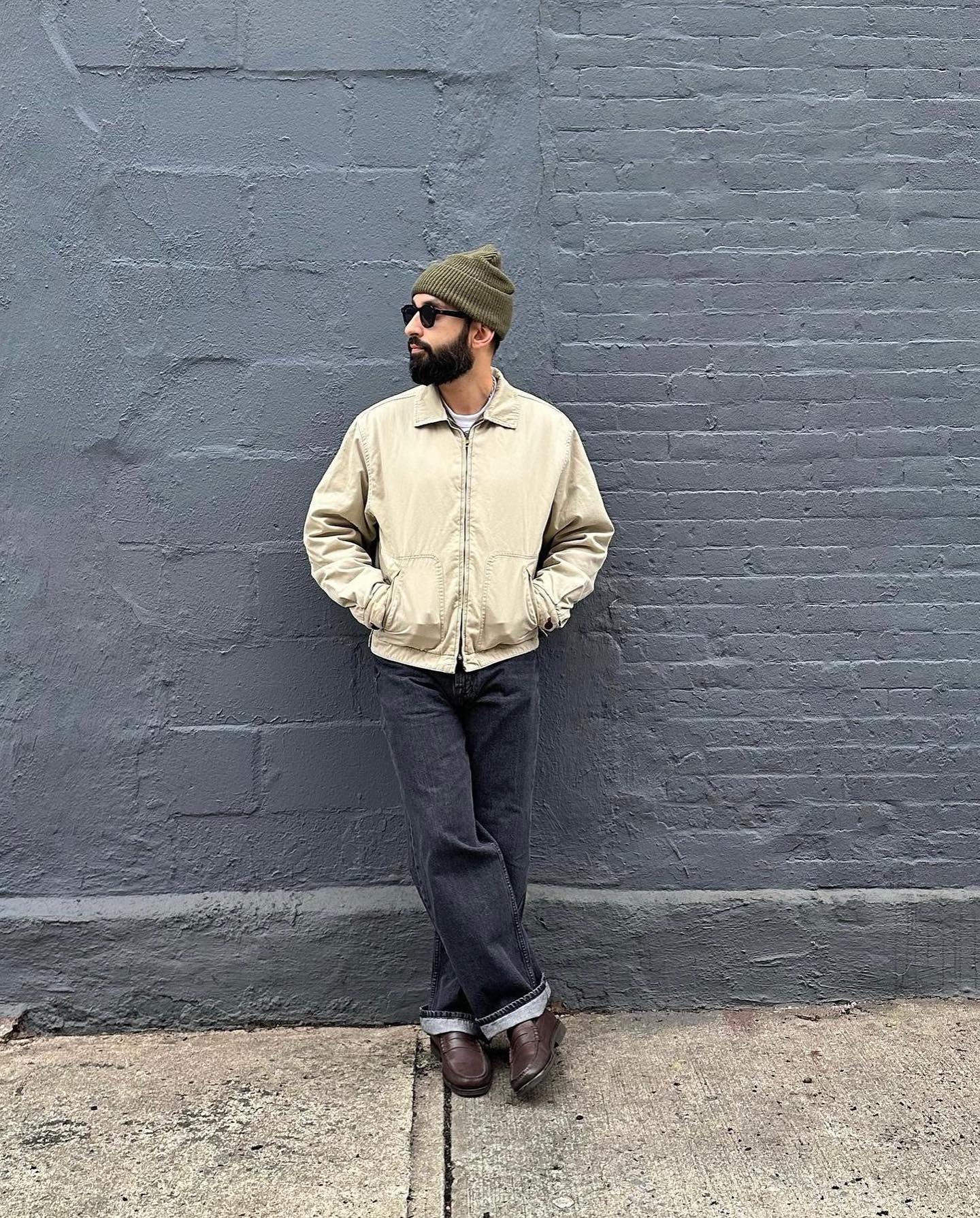 1990s - Beige Lemon Barn Jacket - M - 8
