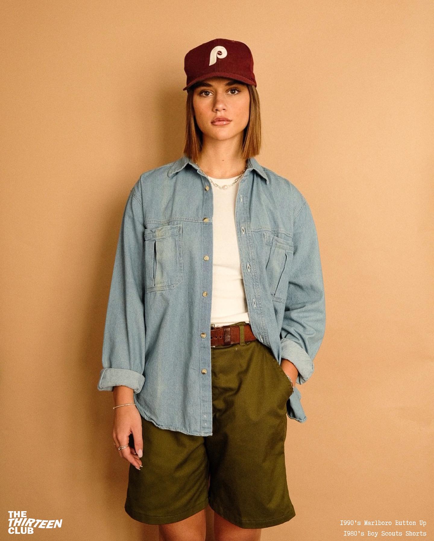 1980s - Blue Chambray Pearl Snap Shirt - (W)XL - 6