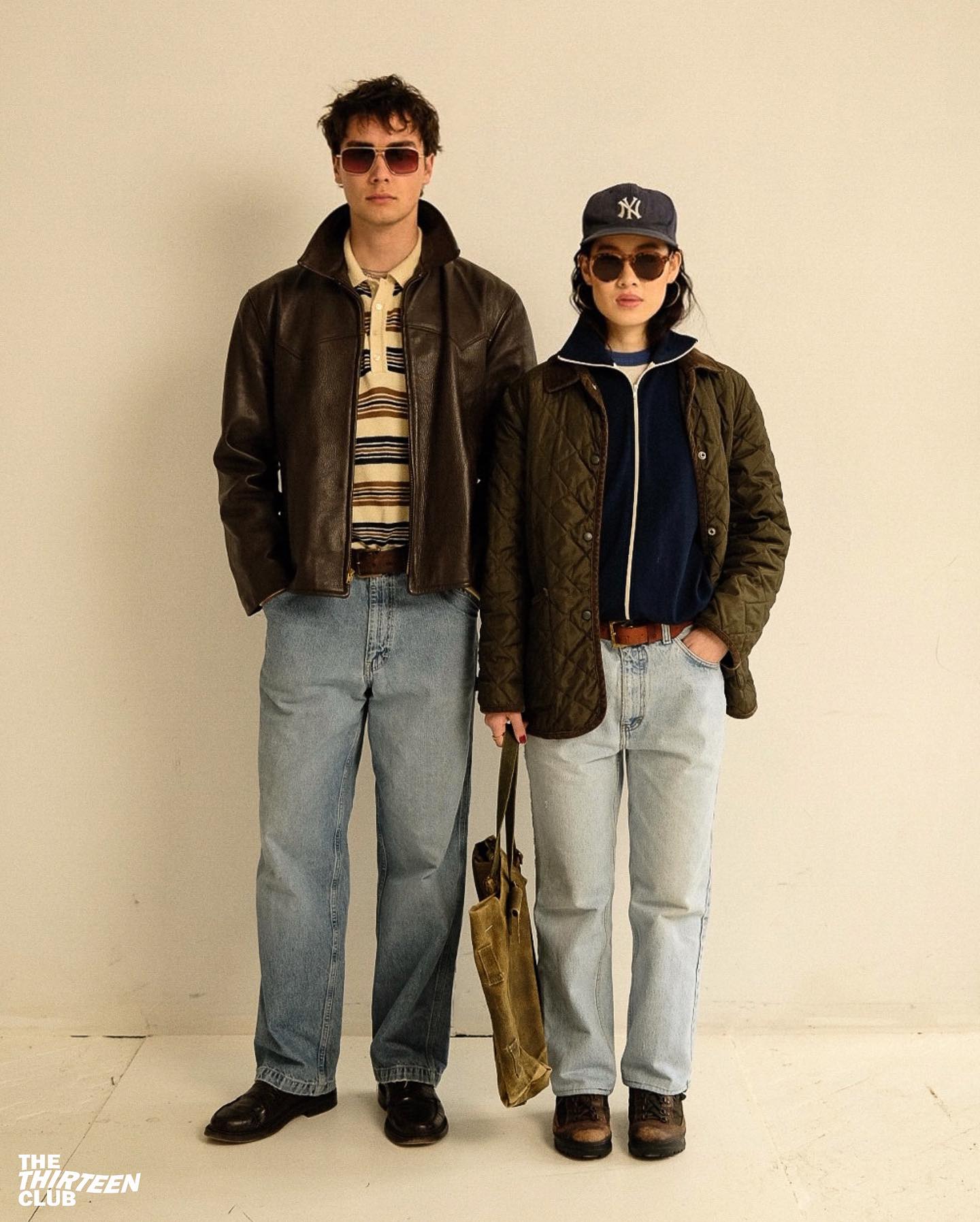 1980s - Faded Grey Leather Jacket - M - 9