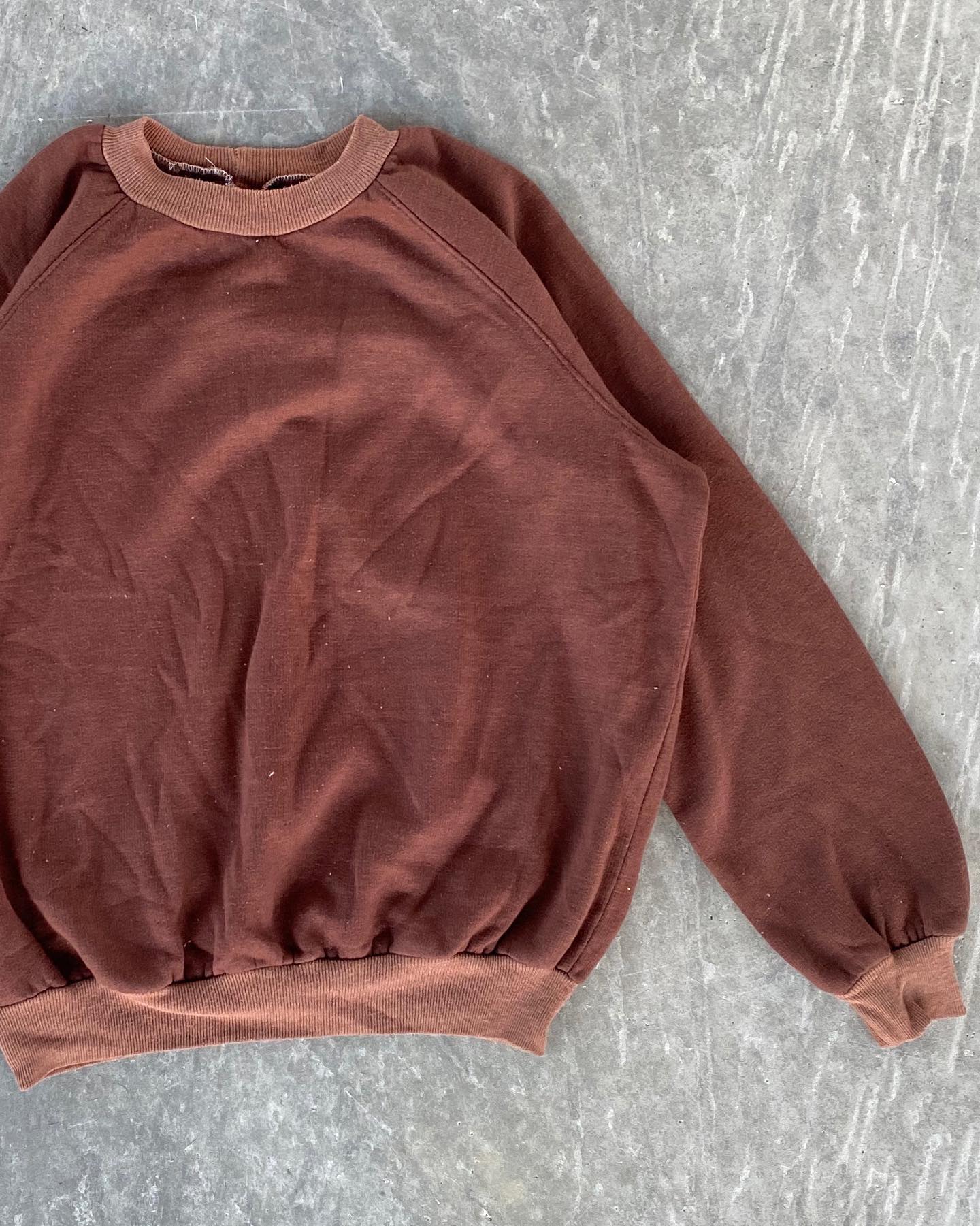 1990s - Distressed Black Blank Crewneck - XL - 10