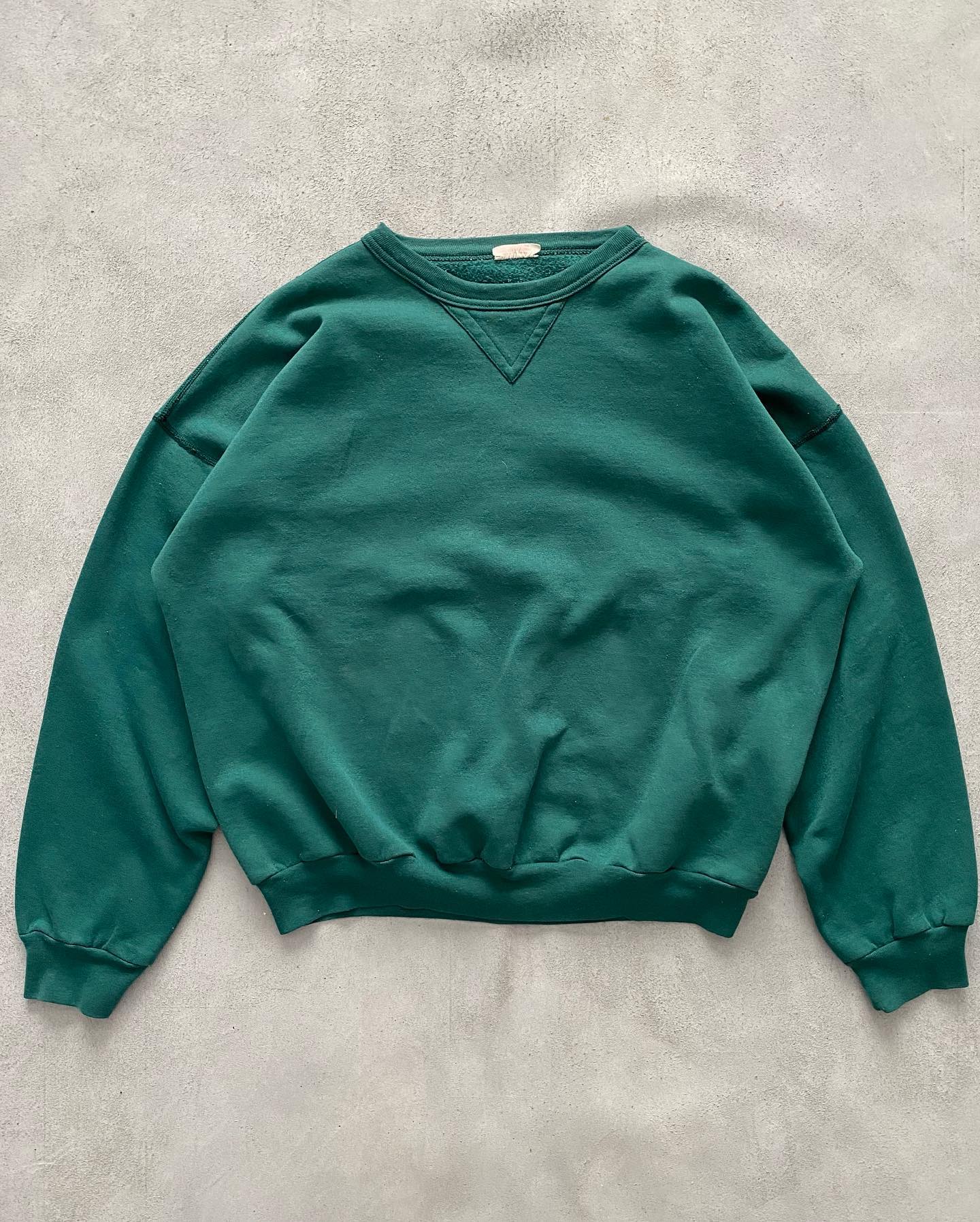 1980s - Blue Creslan V Crewneck - M/L - 7