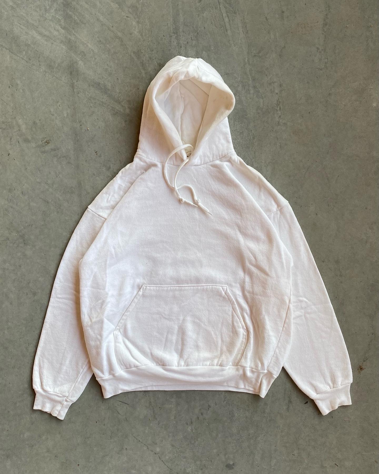 1990s - White "Skat-Track" Graphic Hoodie - L/XL - 7