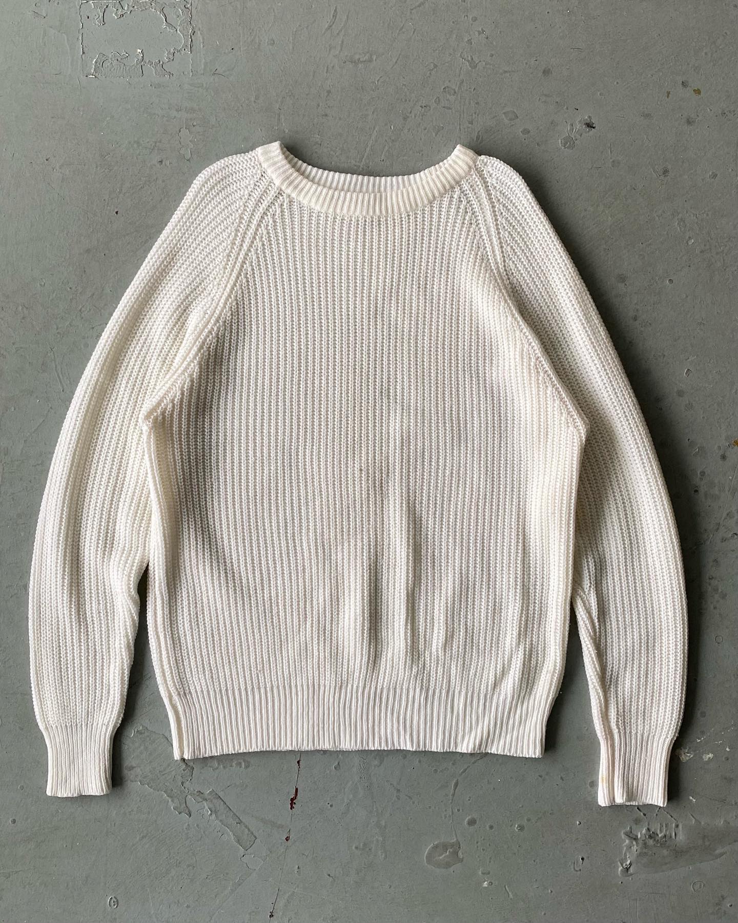 1990s - Navy/Cream Sailing Sweater - (W)XS - 4