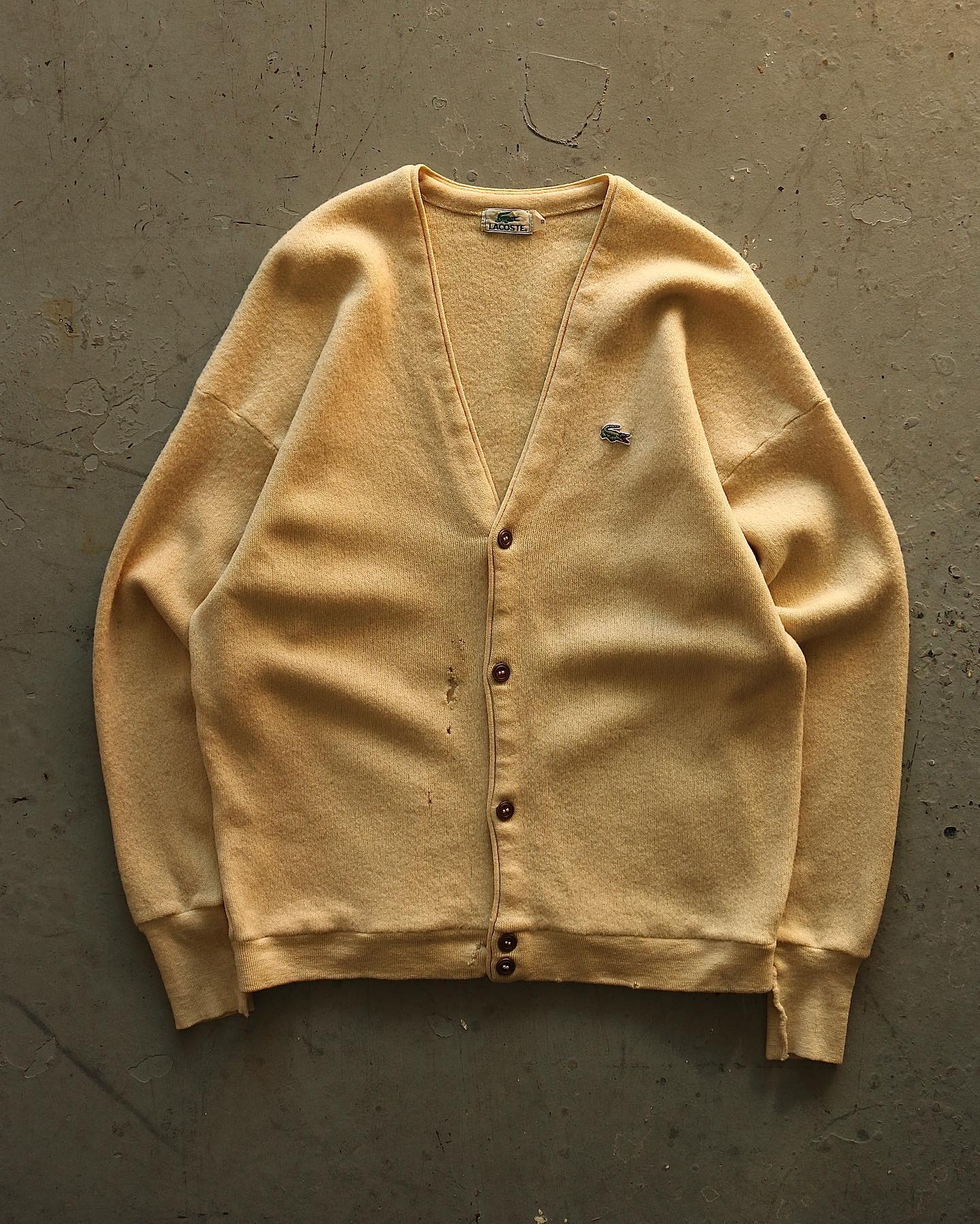 1960s - Distressed Cream Cropped Cardigan - M - 9