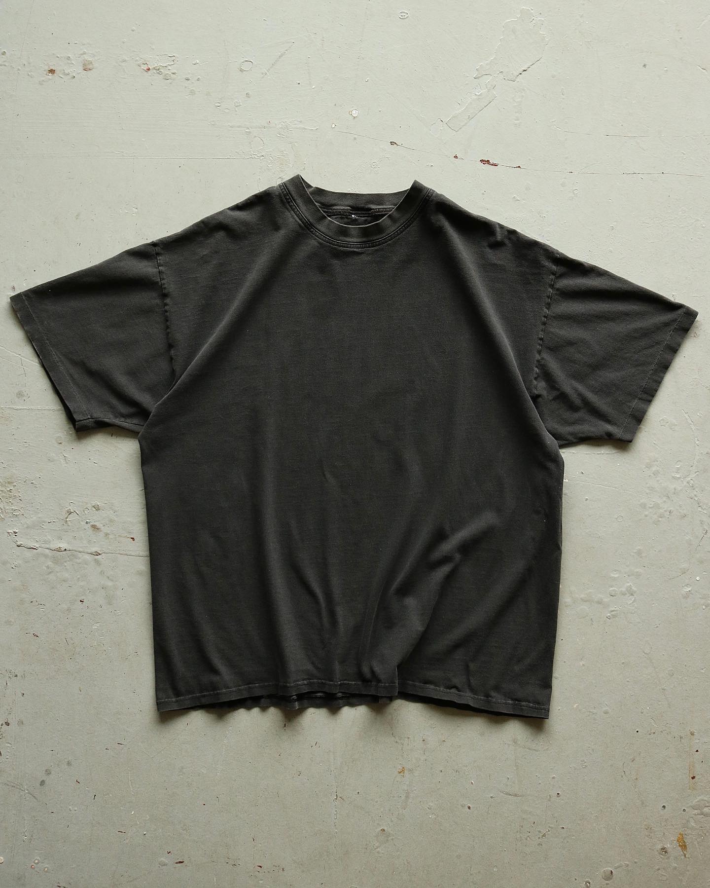 1990s - Distressed Black Blank Crewneck - XL - 7