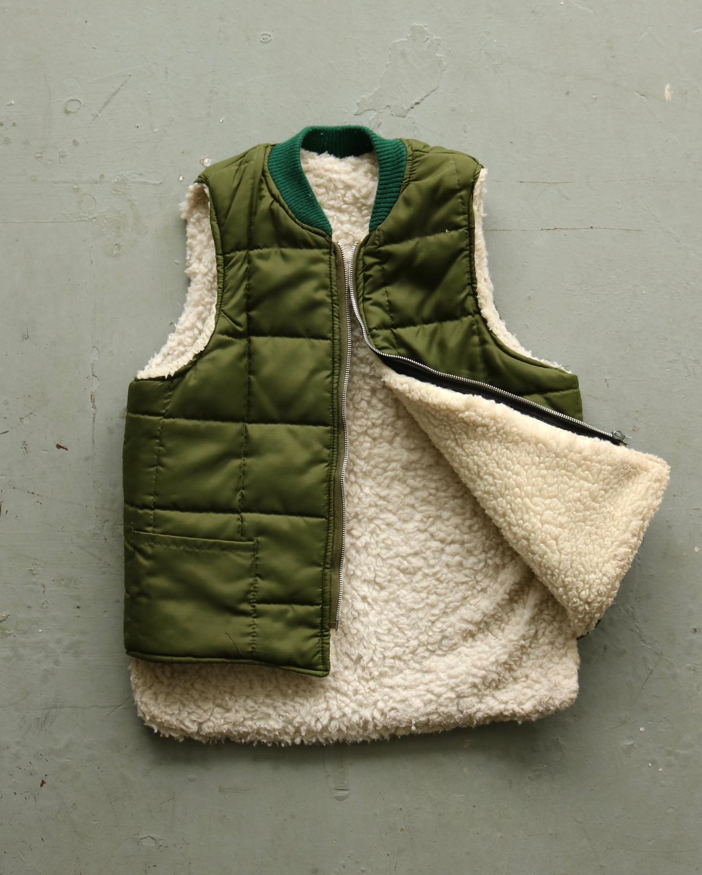 1980s - Burnt Orange Puffer Vest - S - 4