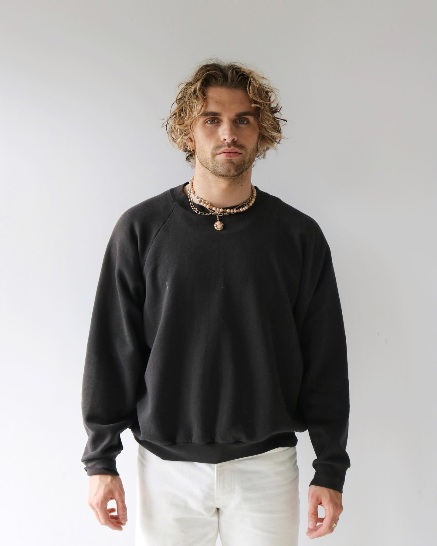 1970s - Navy Kings Road Crewneck - L(Tall) - 9