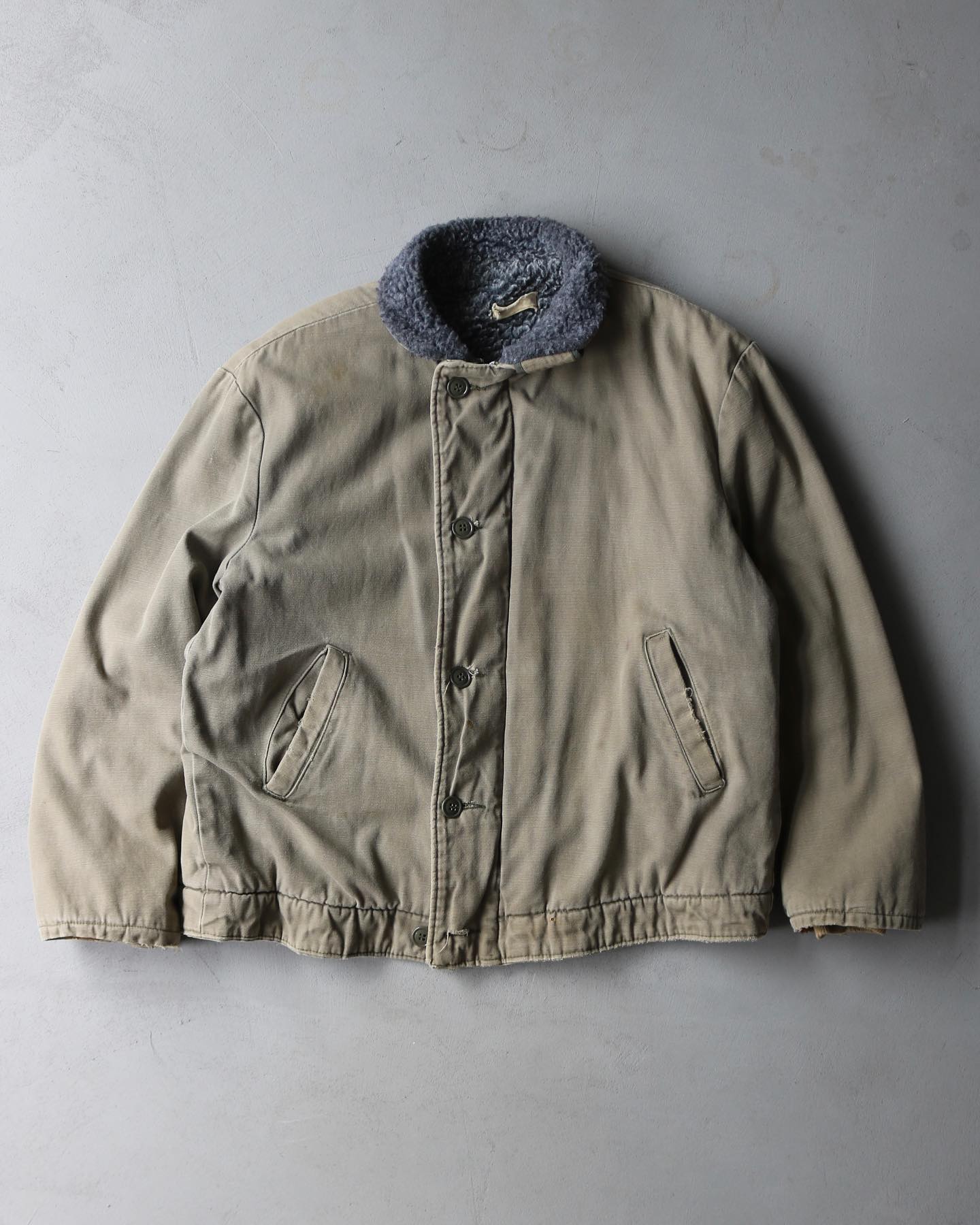 1950s - Distressed Green Red Head Hunting Jacket - L - 11