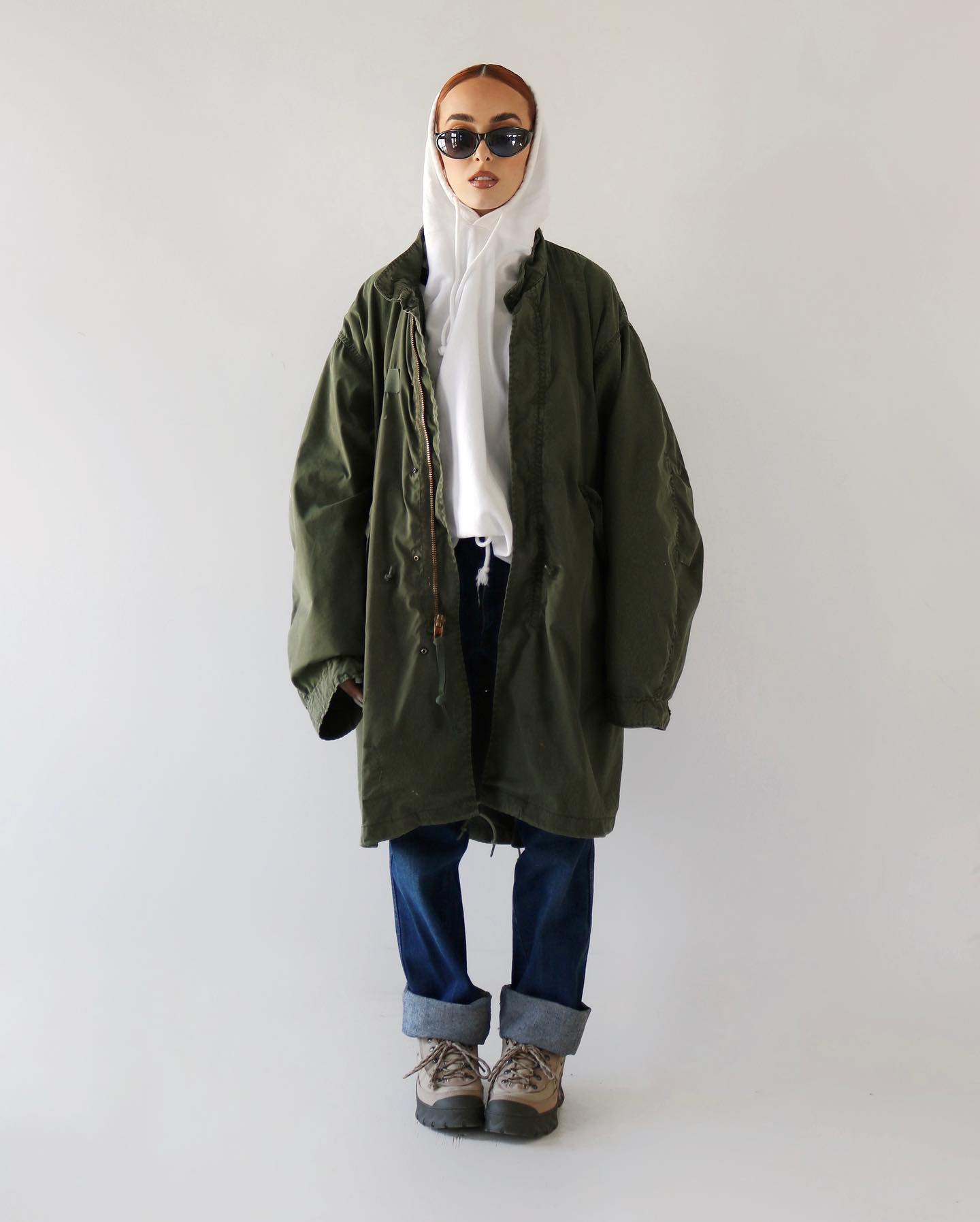 1990s - Green Fireman Puffer Coat - L - 7