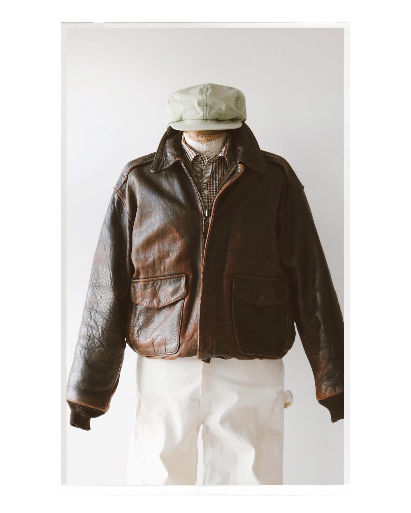 1990s - Dark Brown Leather Bomber Jacket - XXL - 7