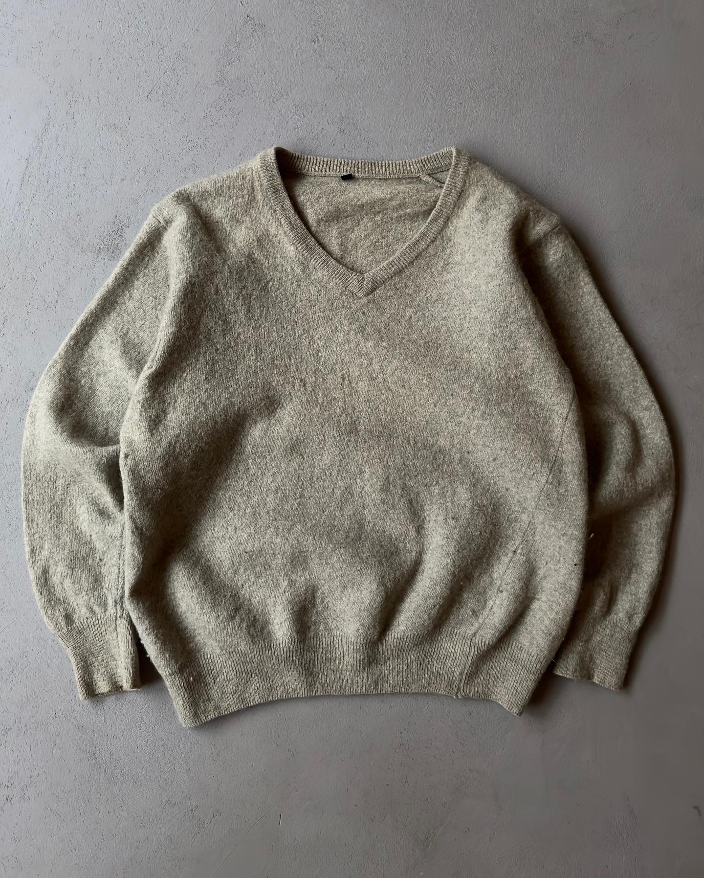 1960s - Cream Women's Turtleneck Sweater - (W)XS/S - 7
