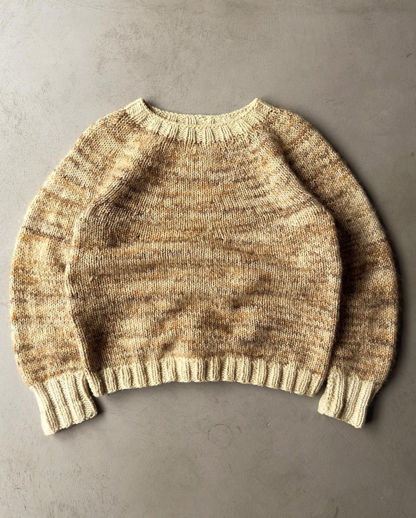 1960s - Cream Women's Turtleneck Sweater - (W)XS/S - 6