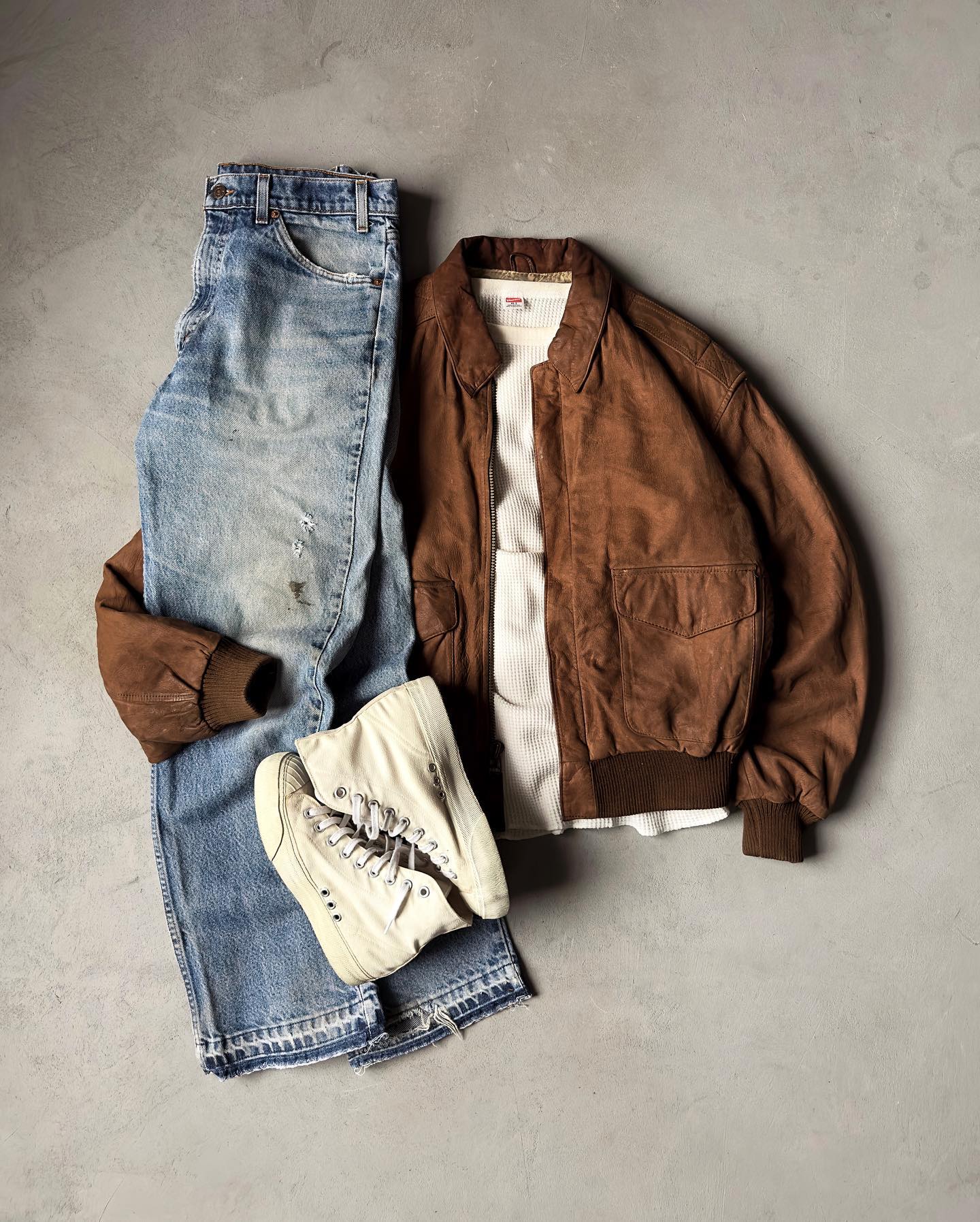 1990s - Dark Brown Leather Bomber Jacket - XXL - 8