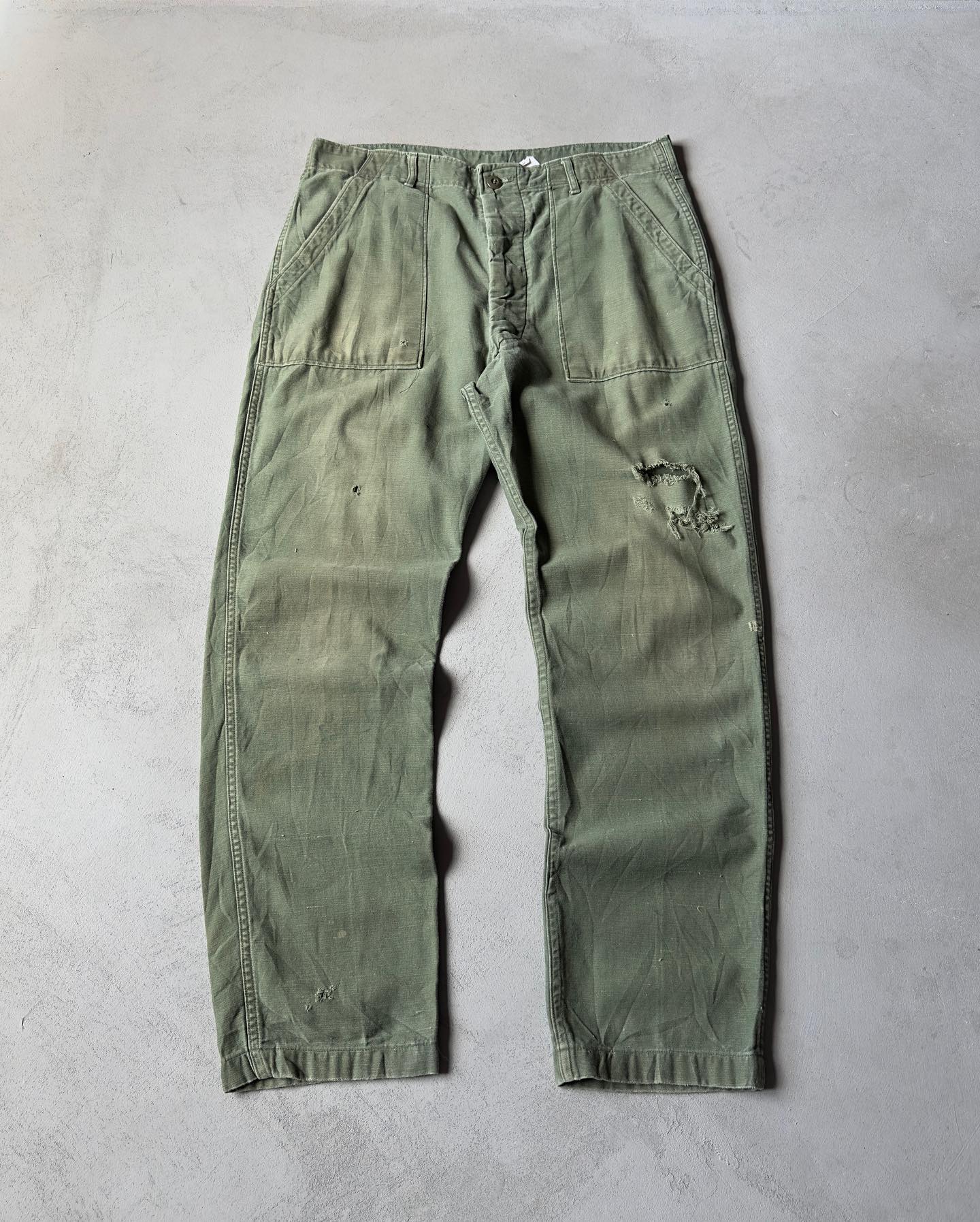 1990s - Green Military Overpants - 29x27 - 9