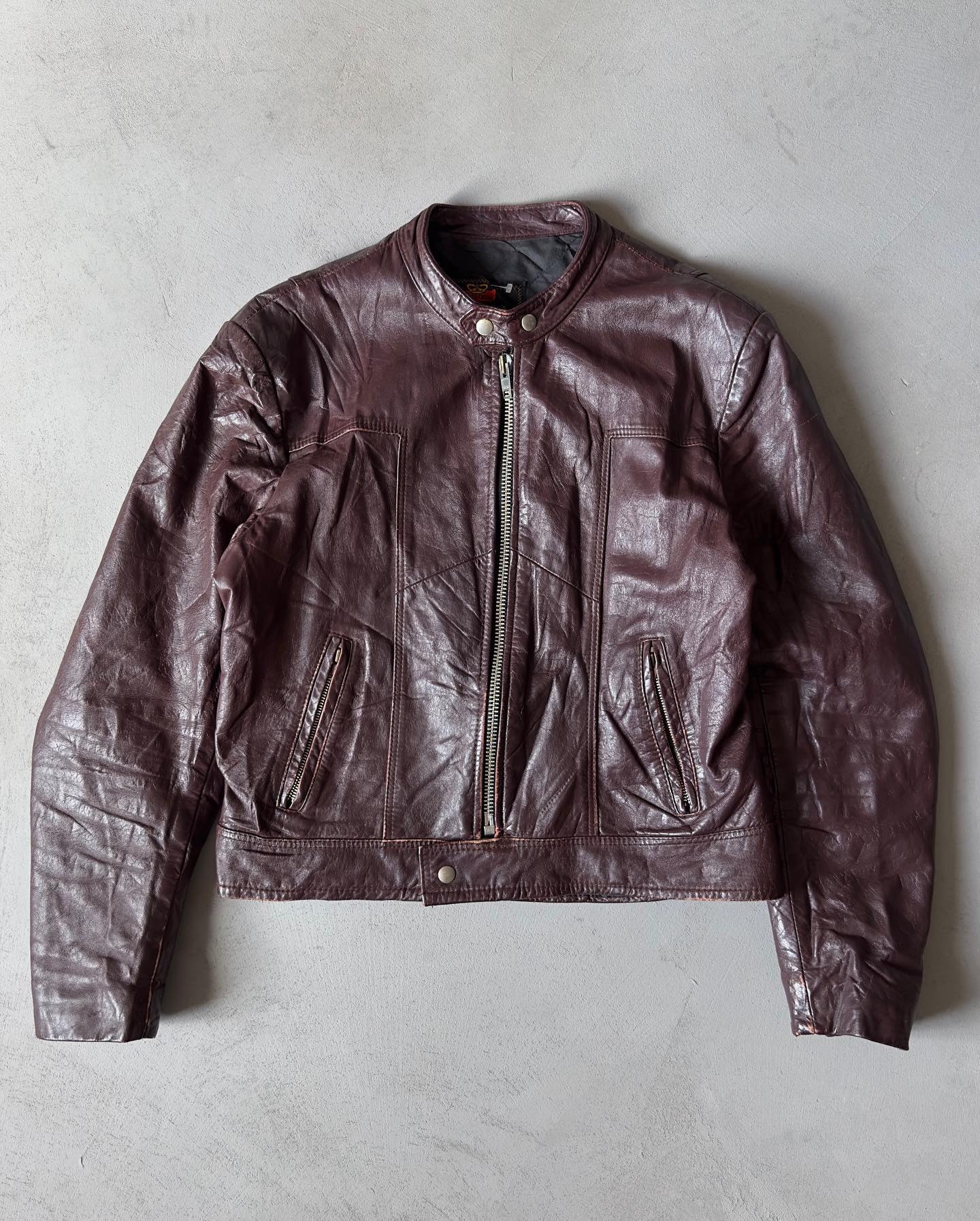 1960s - Brown Gala Faux Fur Leather Jacket - L - 6