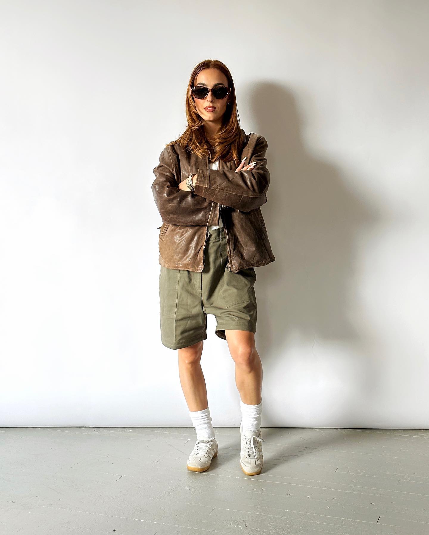 1950s - Cognac Euro Leather Jacket - M/L - 9