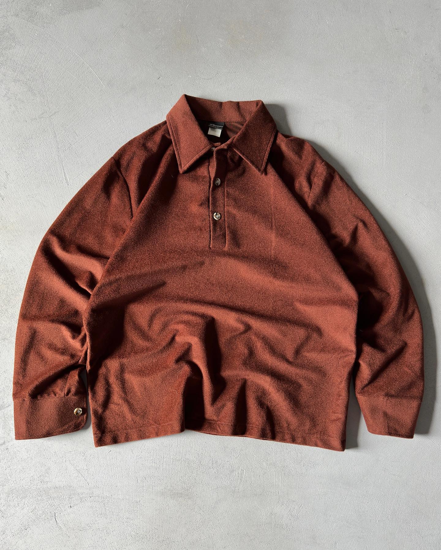 1970s - Mustard Sears Button Up - M - 6