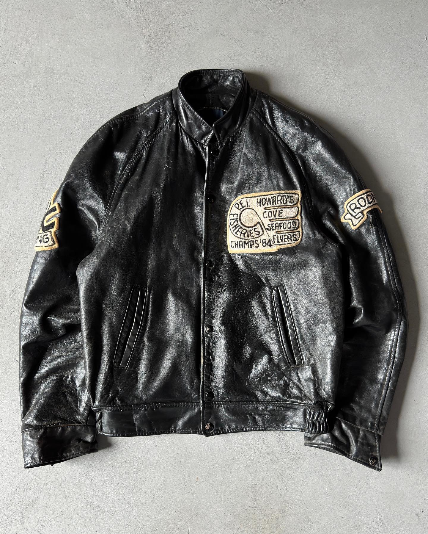 1970s - Black Temagami Leather Jacket - L - 6