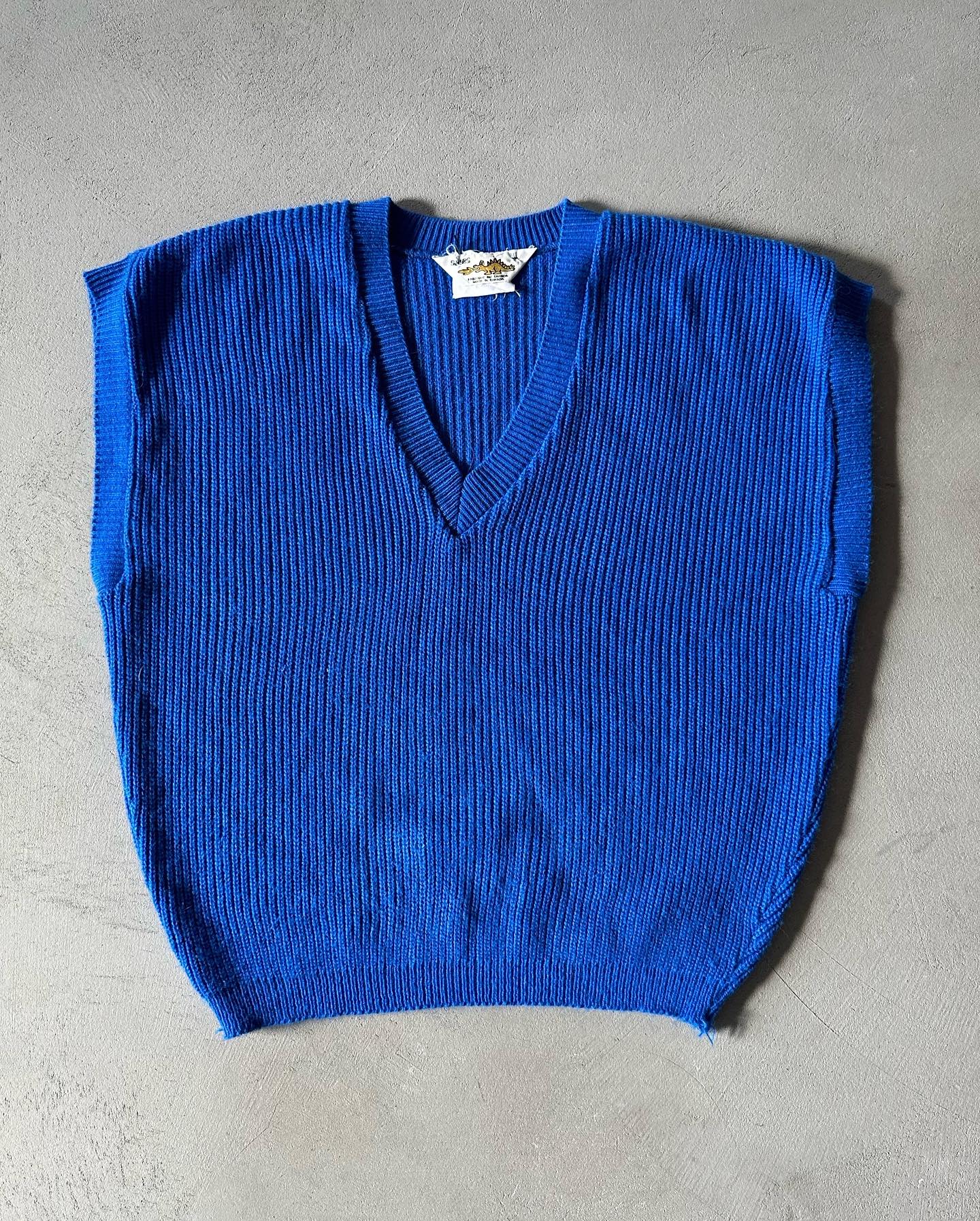 1980s - Distressed Green Sweater Vest - M - 5