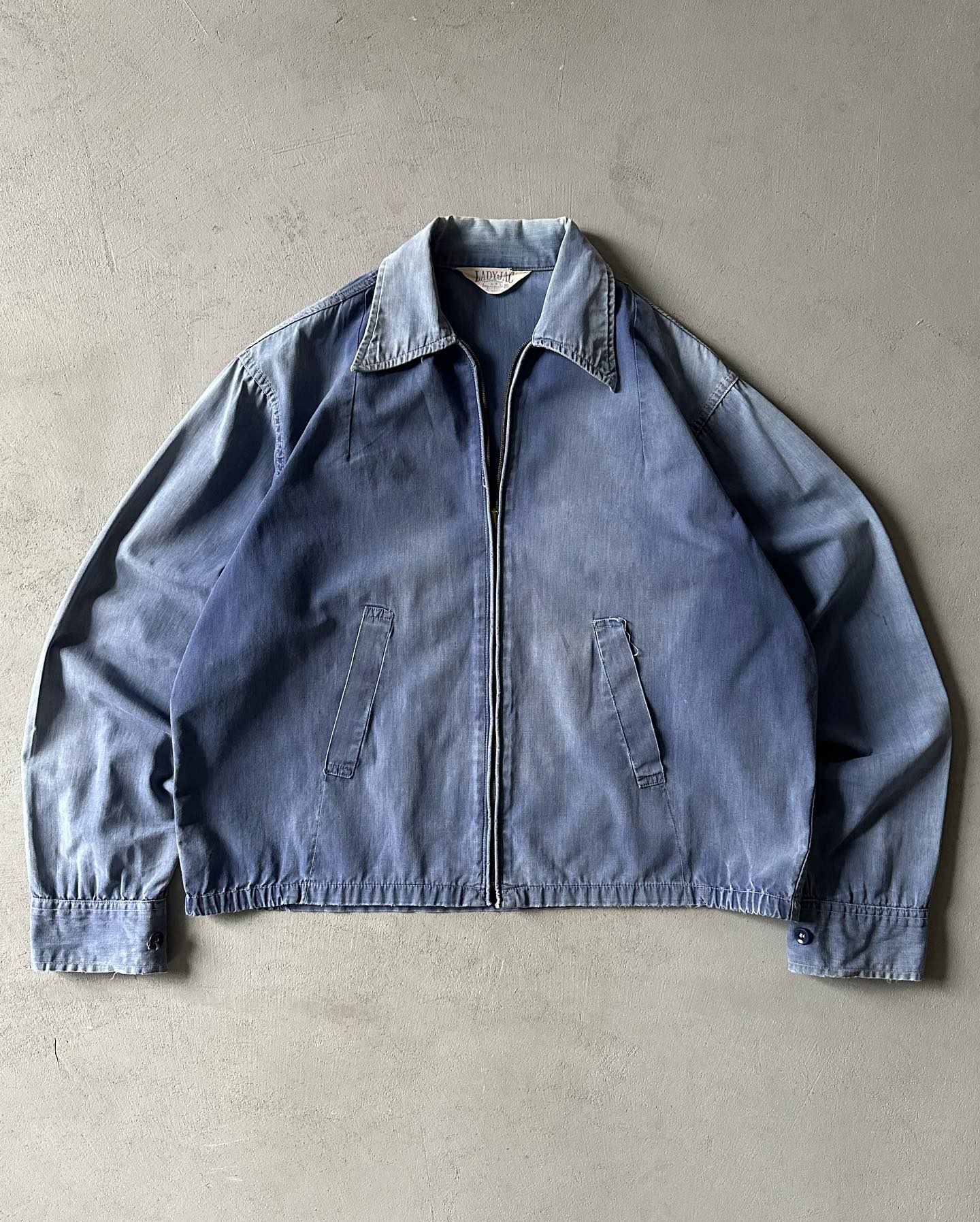 1960s - Distressed Blue Euro Chore - M(Short) - 5