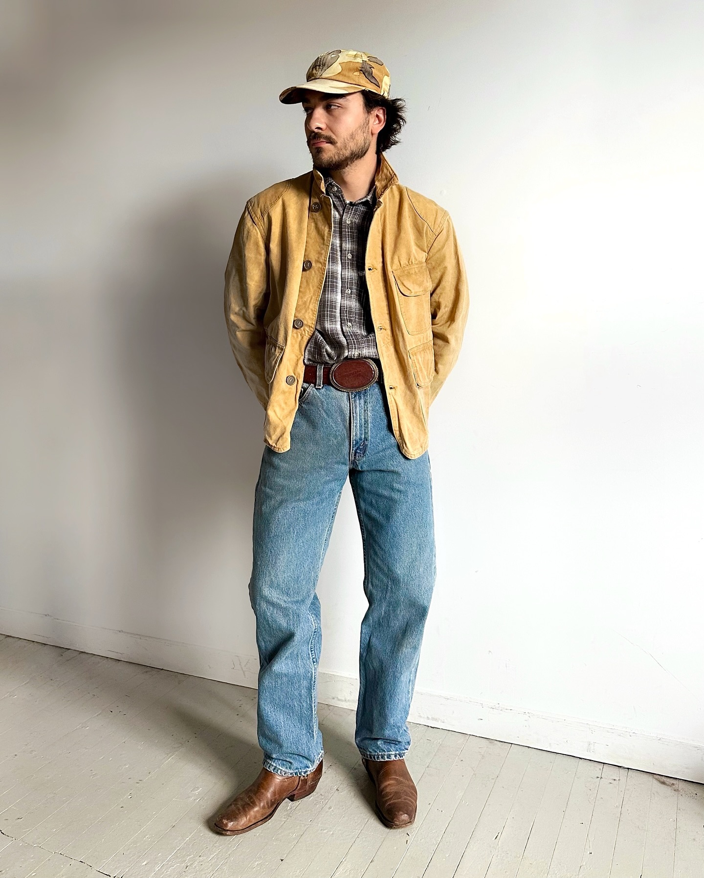 1970s - Distressed Duck Cumberland Hunting Coat - L - 10