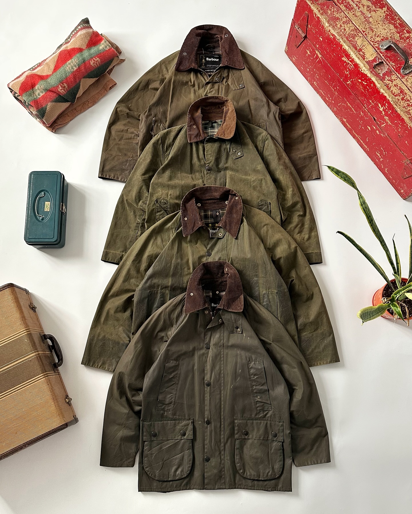 1990s - Green Barbour Bedale Jacket - 42 - 8