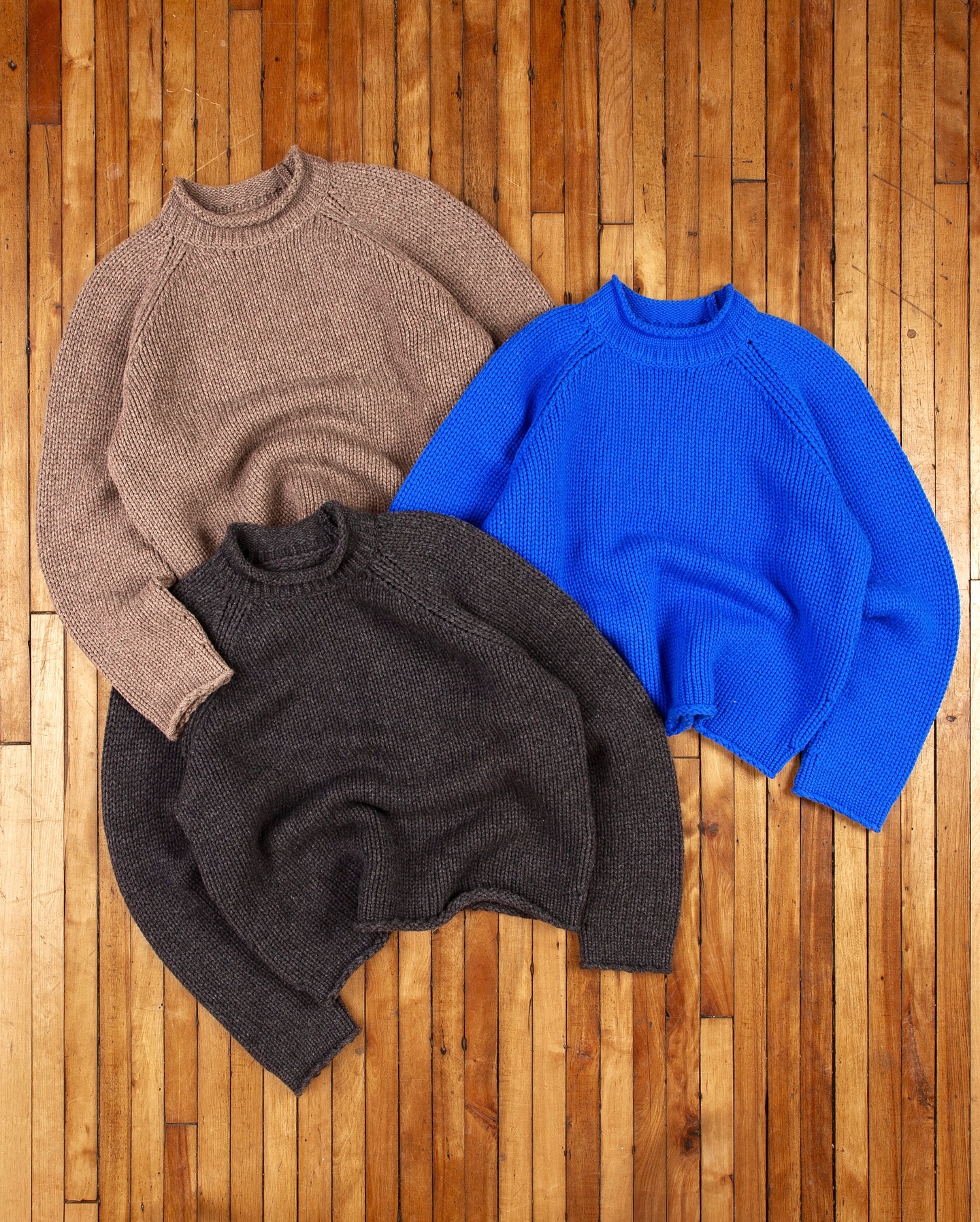 1980s - Blue Creslan V Crewneck - M/L - 9