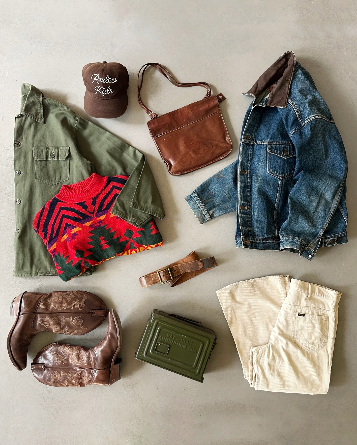 1980s - Denim Utility Jacket - (W)M - 10