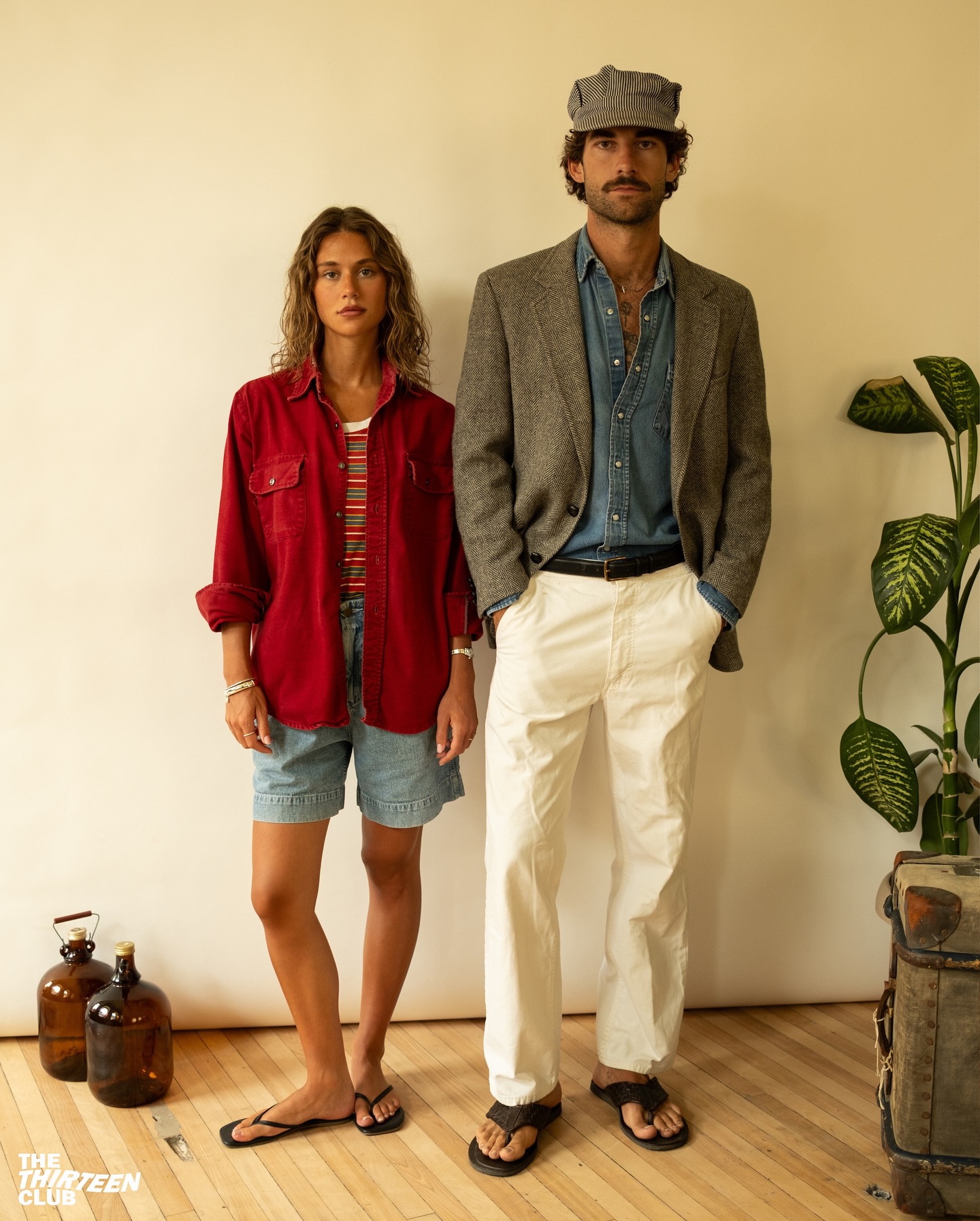 1970s - White Work Pants - 32x31 - 8