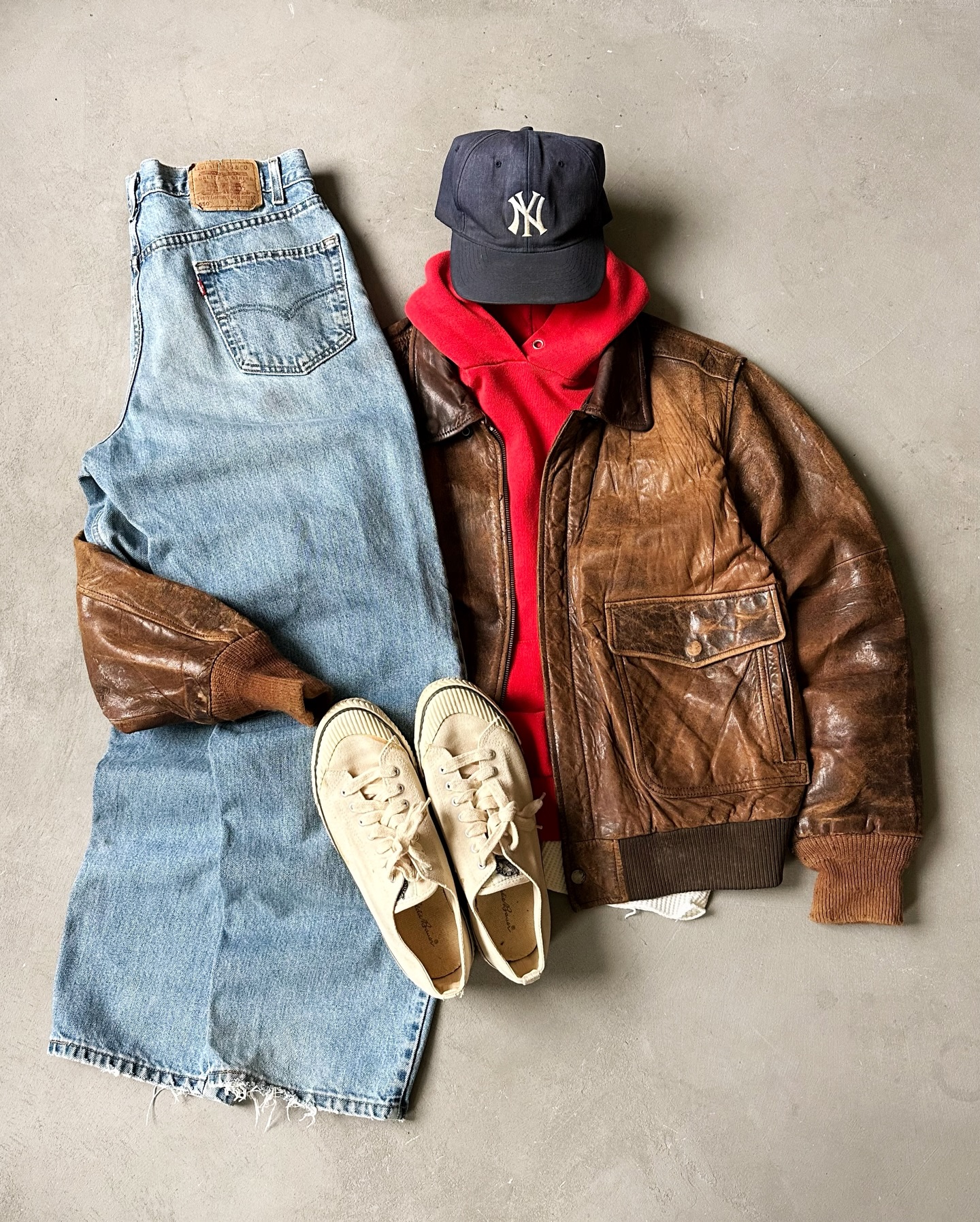1950s - Cognac Euro Leather Jacket - M/L - 6